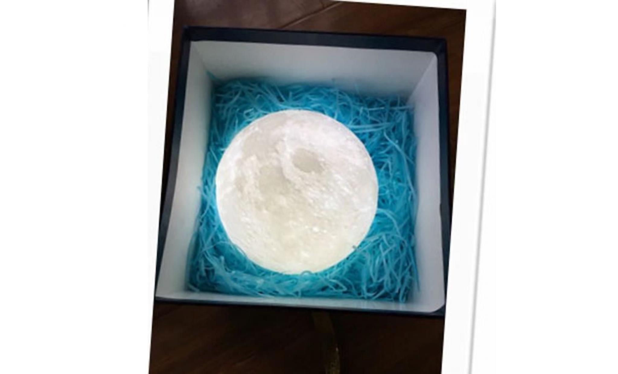 led usb 3d lampe de nuit à la lumière magique lampe de lune table lampe de lune lampe cadeau 10cm m36 pas cher