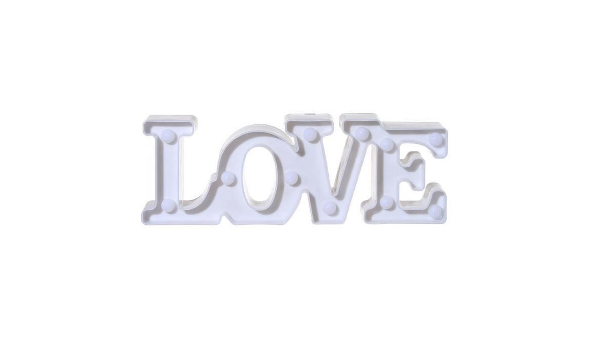 les lumières d'alphabet d'amour led allument des lettres en plastique blanches restant accrochant lsm71114655pk_1788