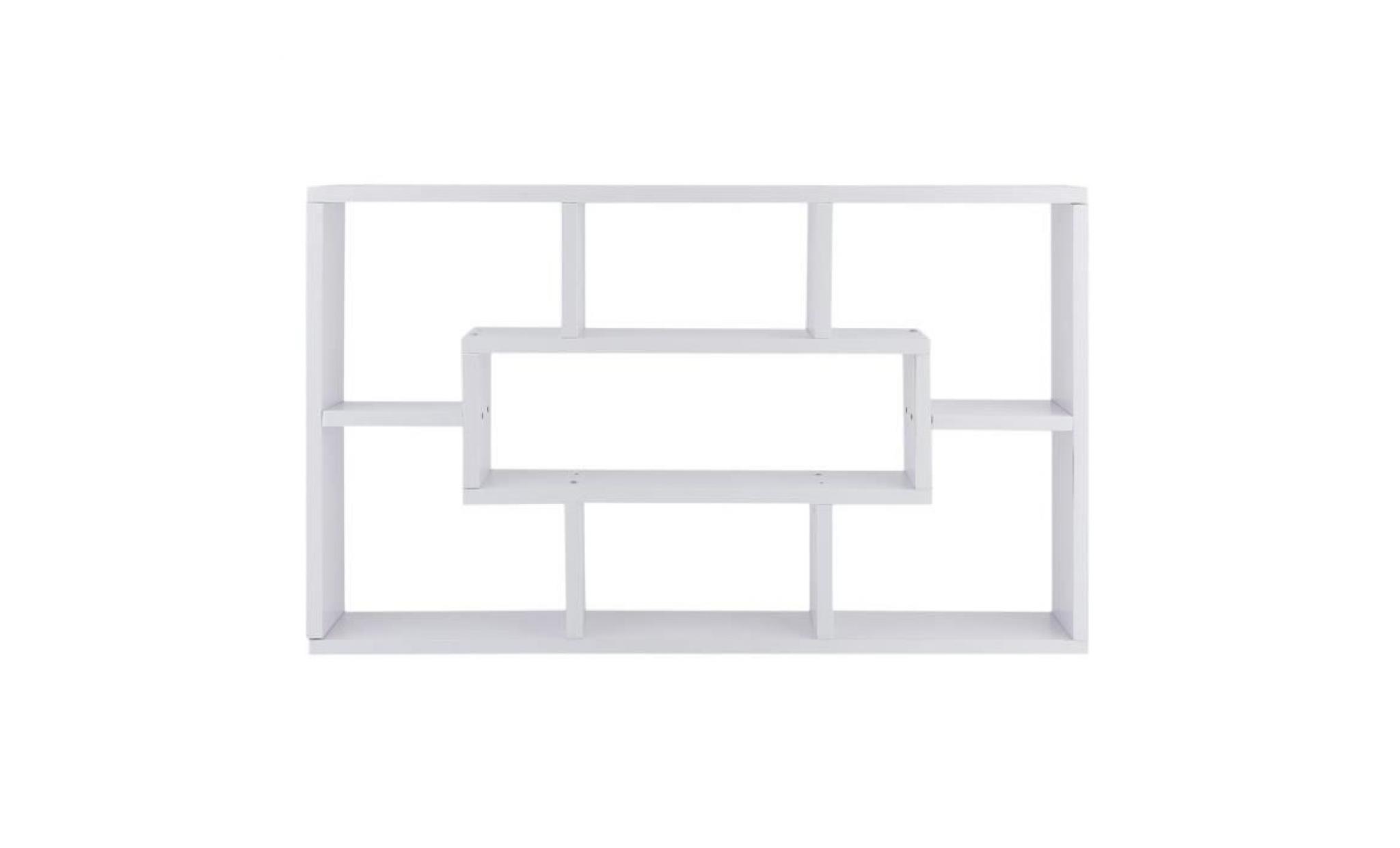 leshp® armoire de rangement murale 85 * 9 * 47.5cm blanc