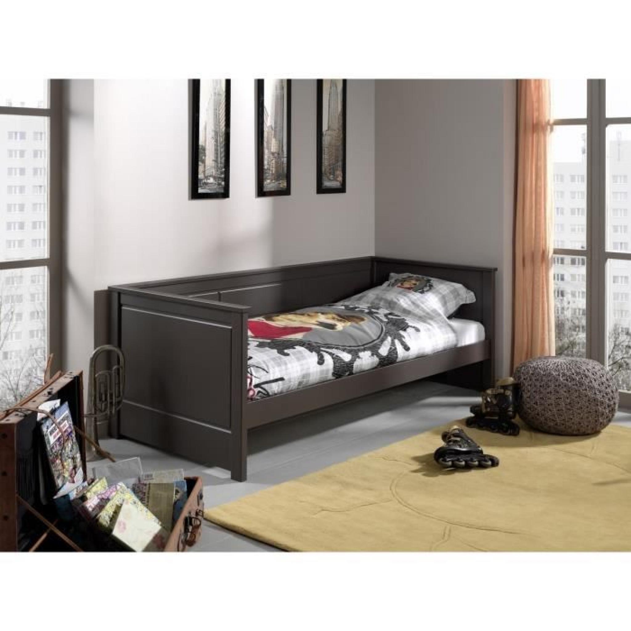 PINO Lit enfant capitaine 90x200 - Taupe