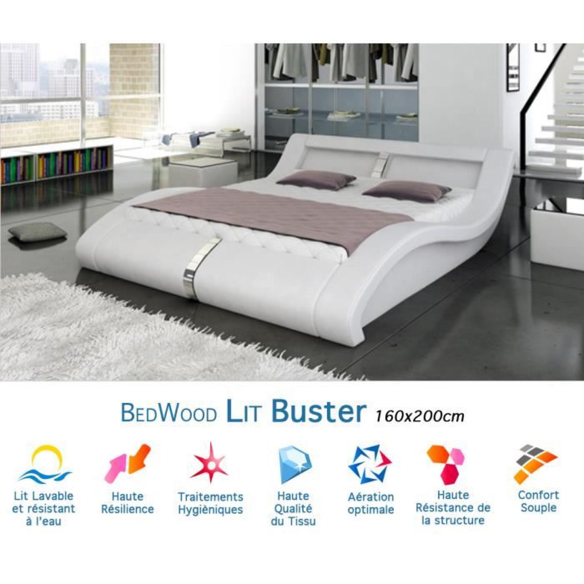 Lit Design Bedwood Buster 160x200cm