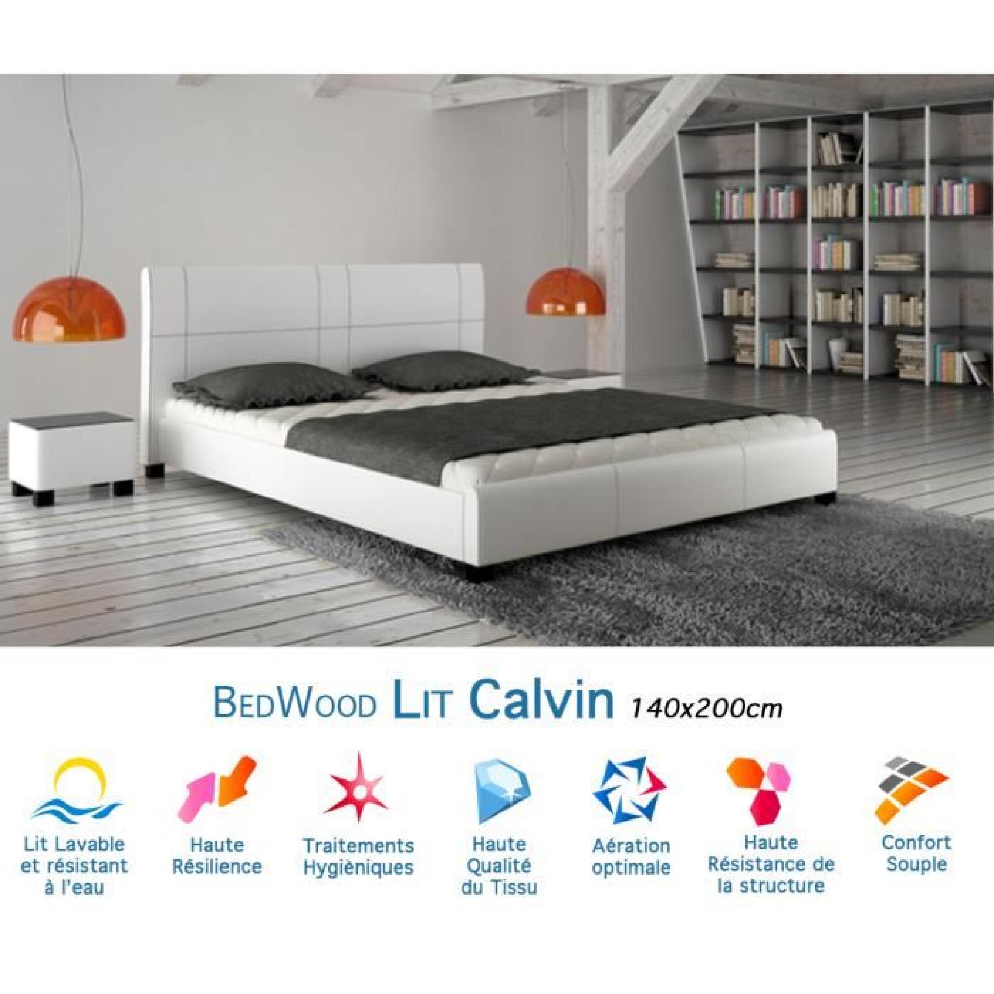Lit Design Bedwood Calvin 140x200cm