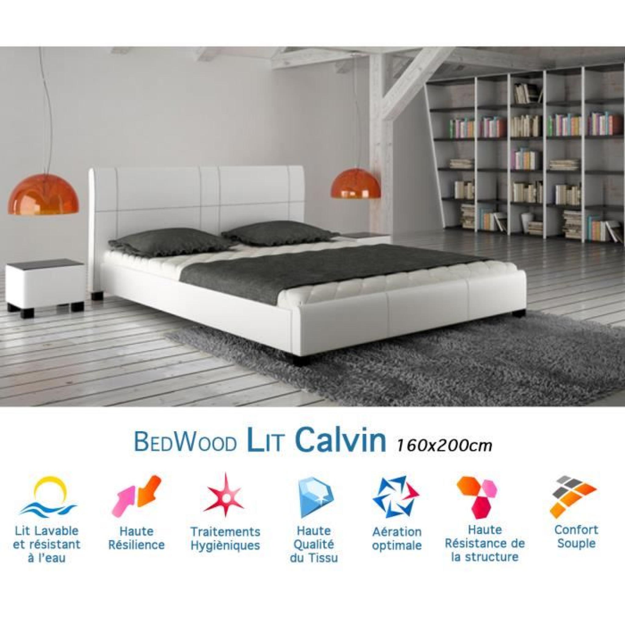 Lit Design Bedwood Calvin 160x200cm