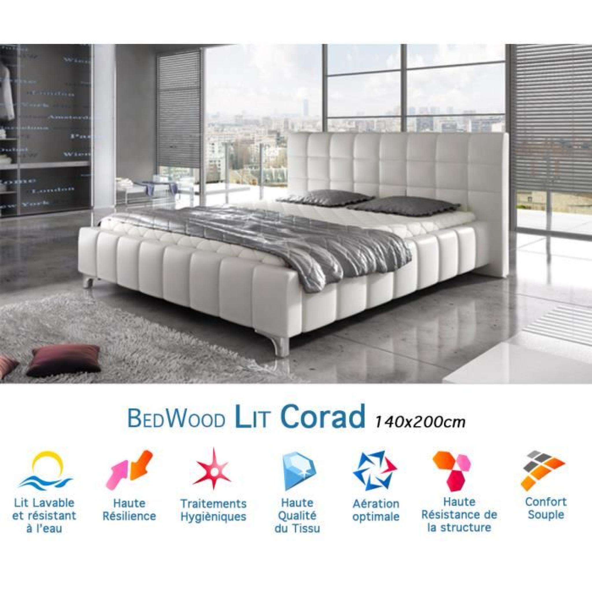Lit Design Bedwood Corad 140x200cm
