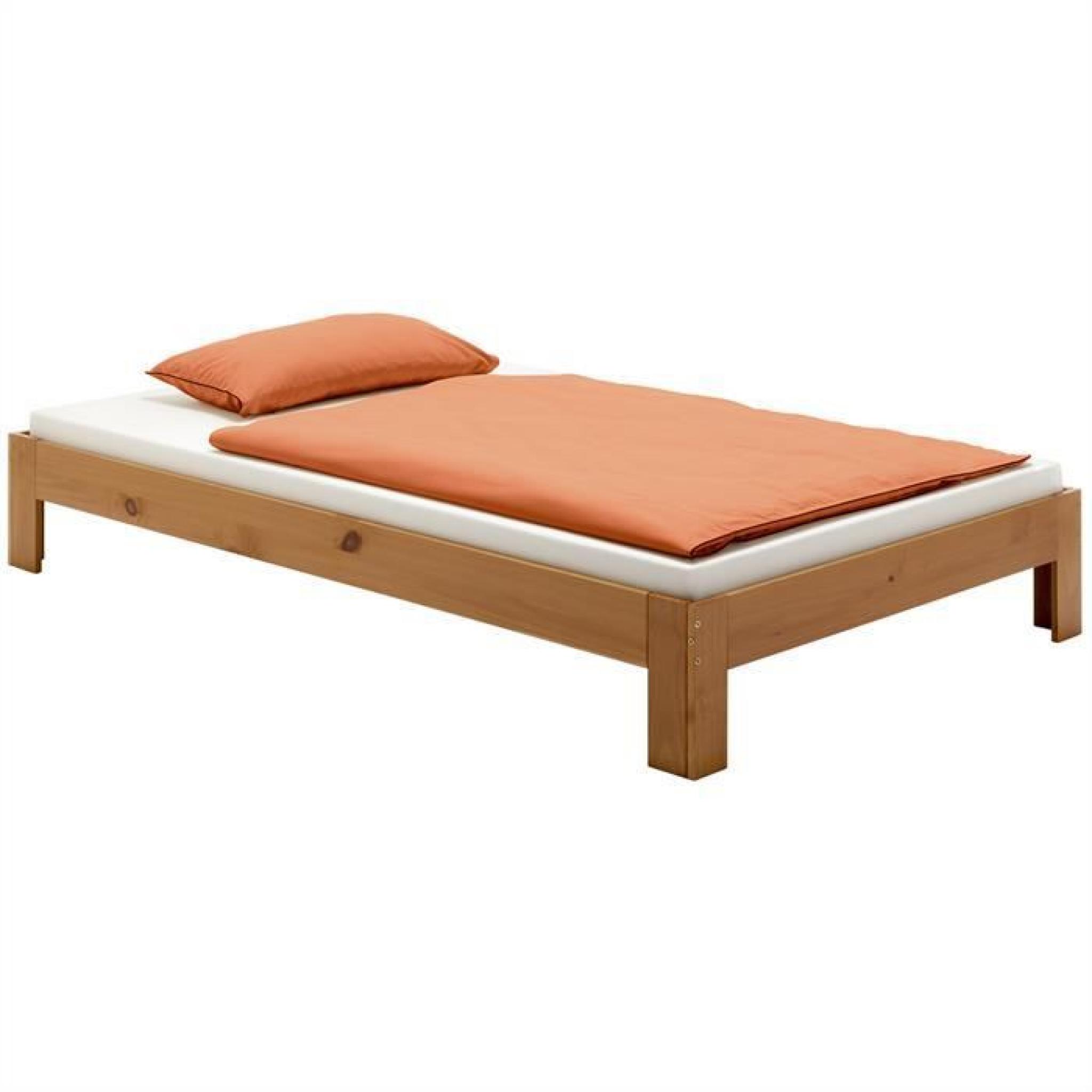 Lit futon double 140 x 190 cm couleur campagne