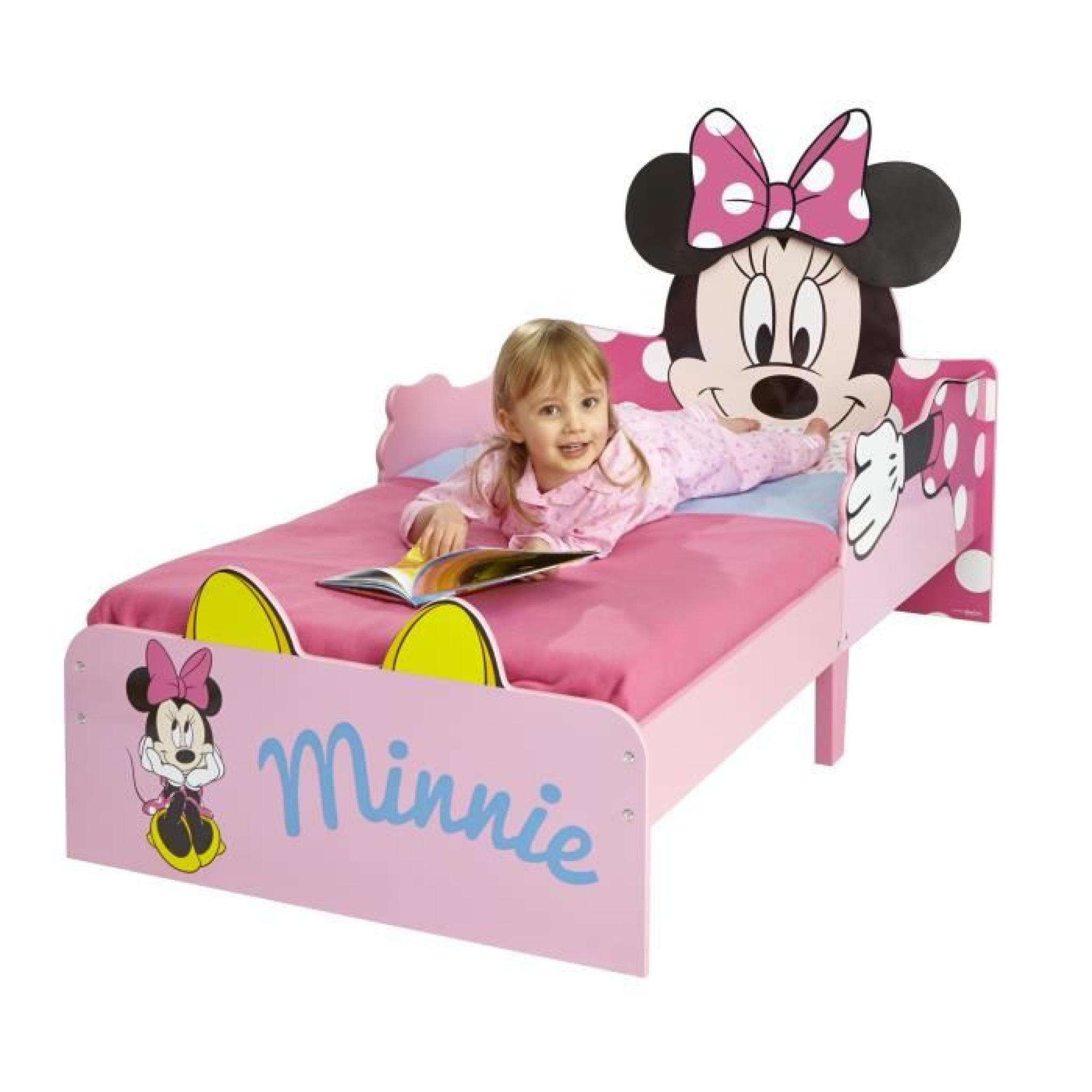 Lit petit enfant design Minnie Mouse coloris rose