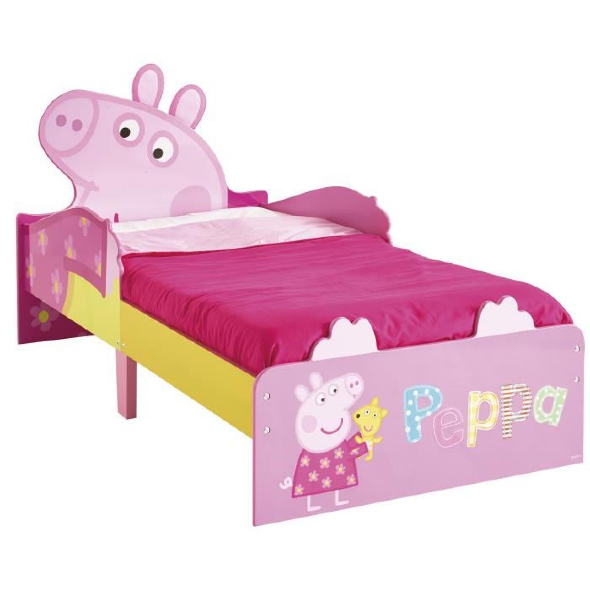 Lit petit enfant design Peppa Pig coloris rose