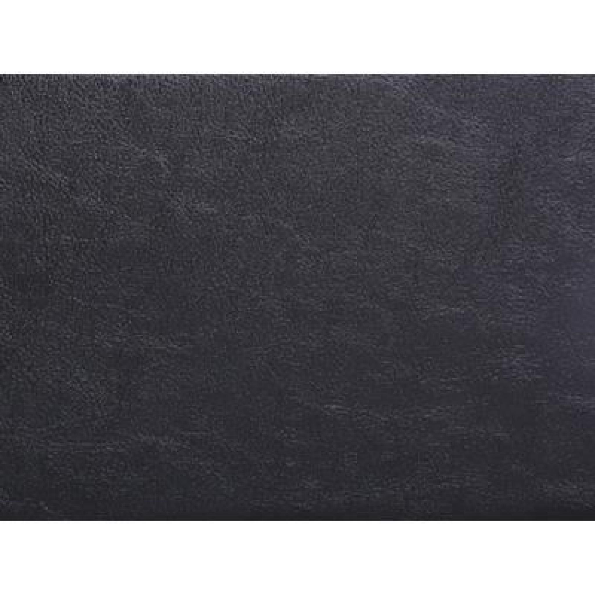 Lit en cuir - lit double 160x200 cm - noir - sommier inclus - Arles pas cher
