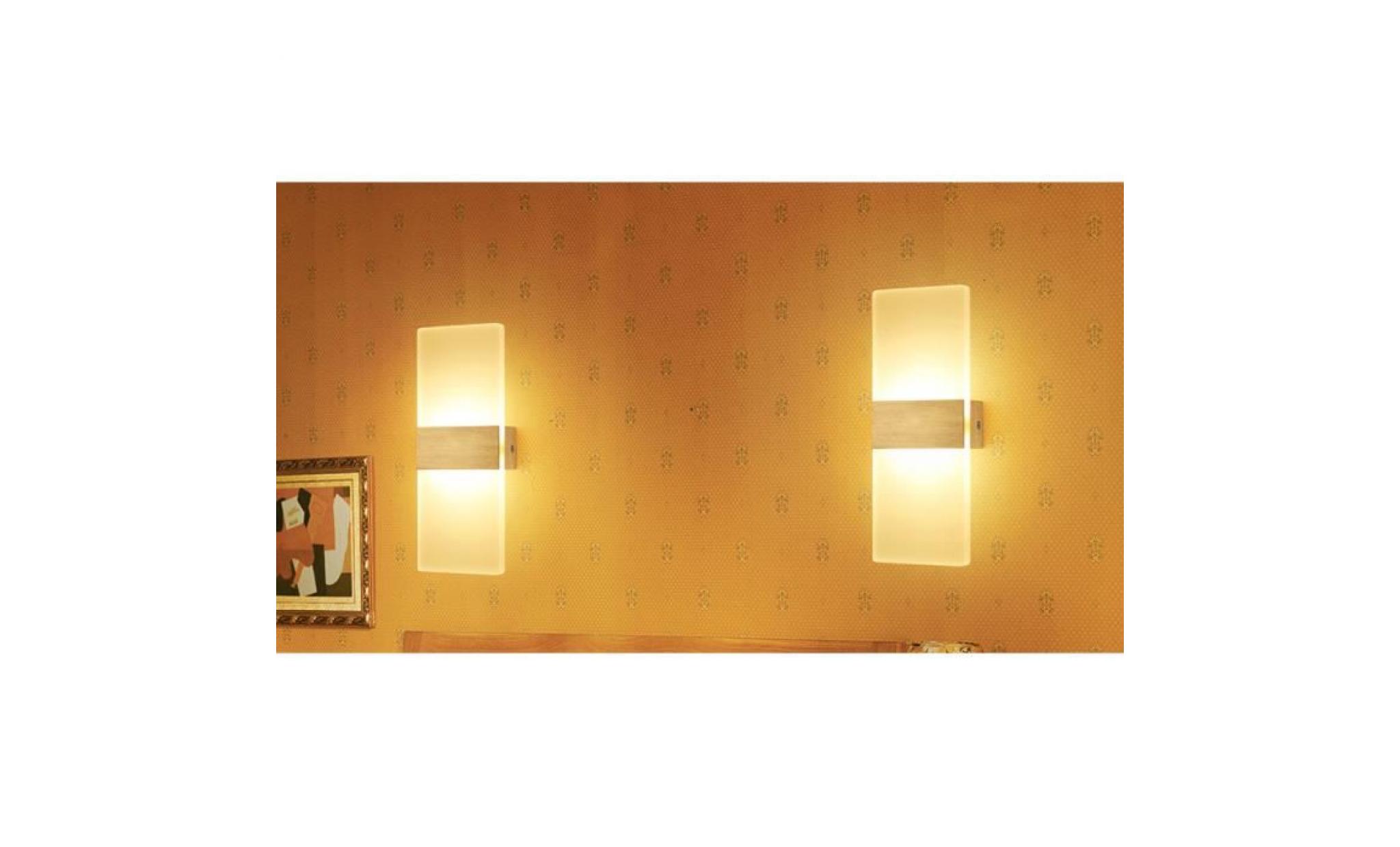 lixada led creative couloir allée mur monté applique lampe de chevet angle droit pas cher