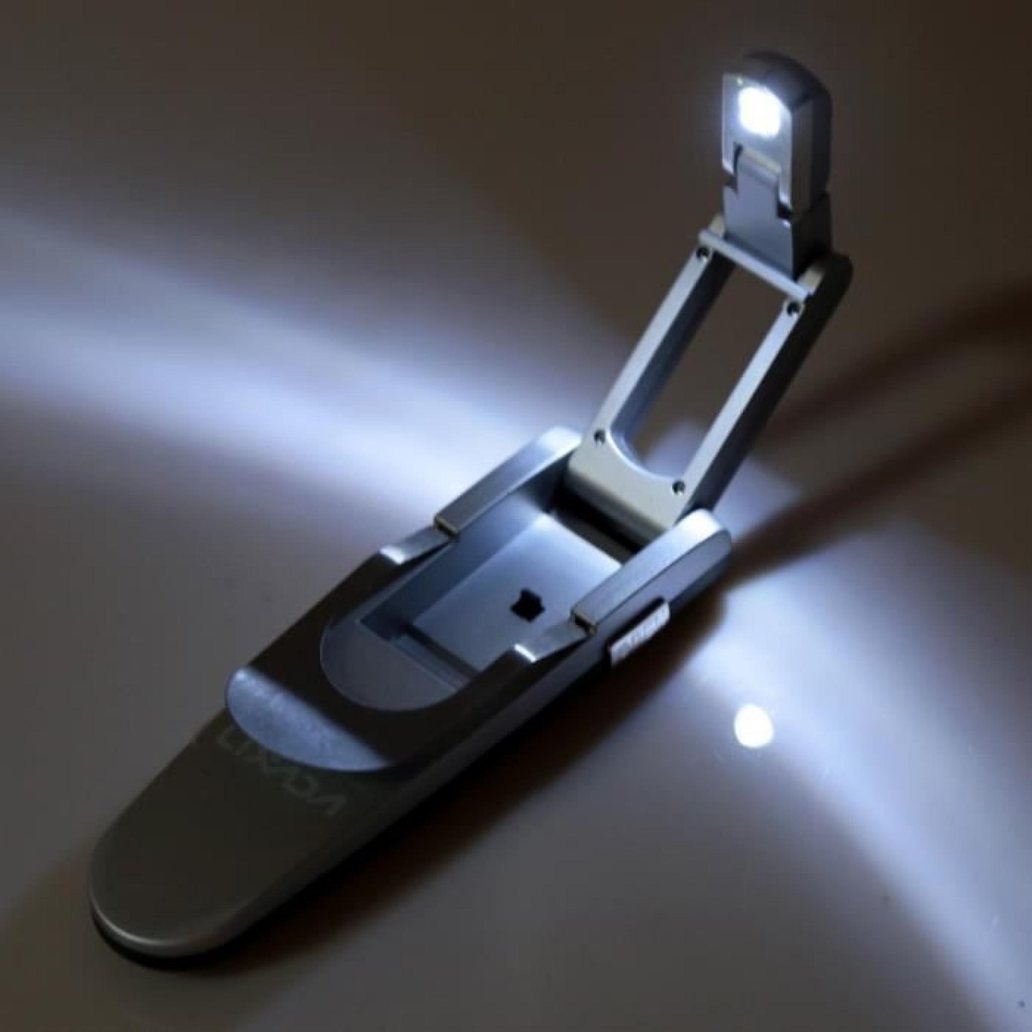  Lixada portable pliable LED clip livre de lecture Lampe de bureau éclairage automatique étirement 