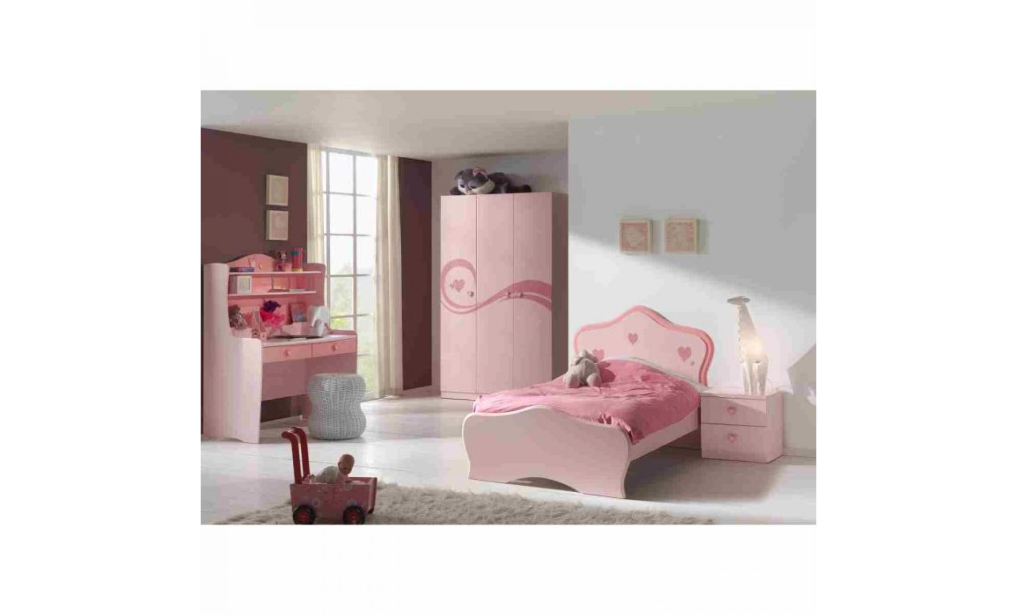 lizzy chambre complète enfant 4 pièces   rose