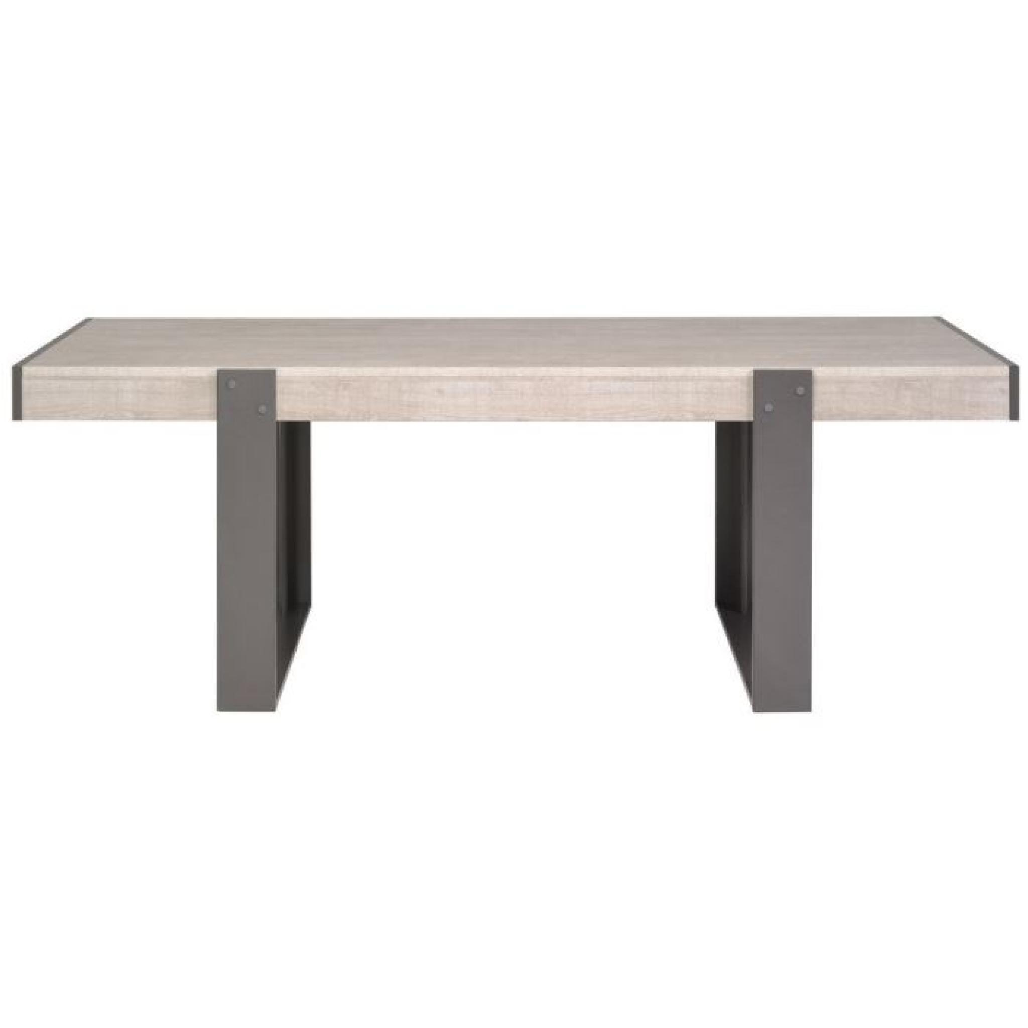 LOFT Table à manger  L224 cm décor gris pas cher