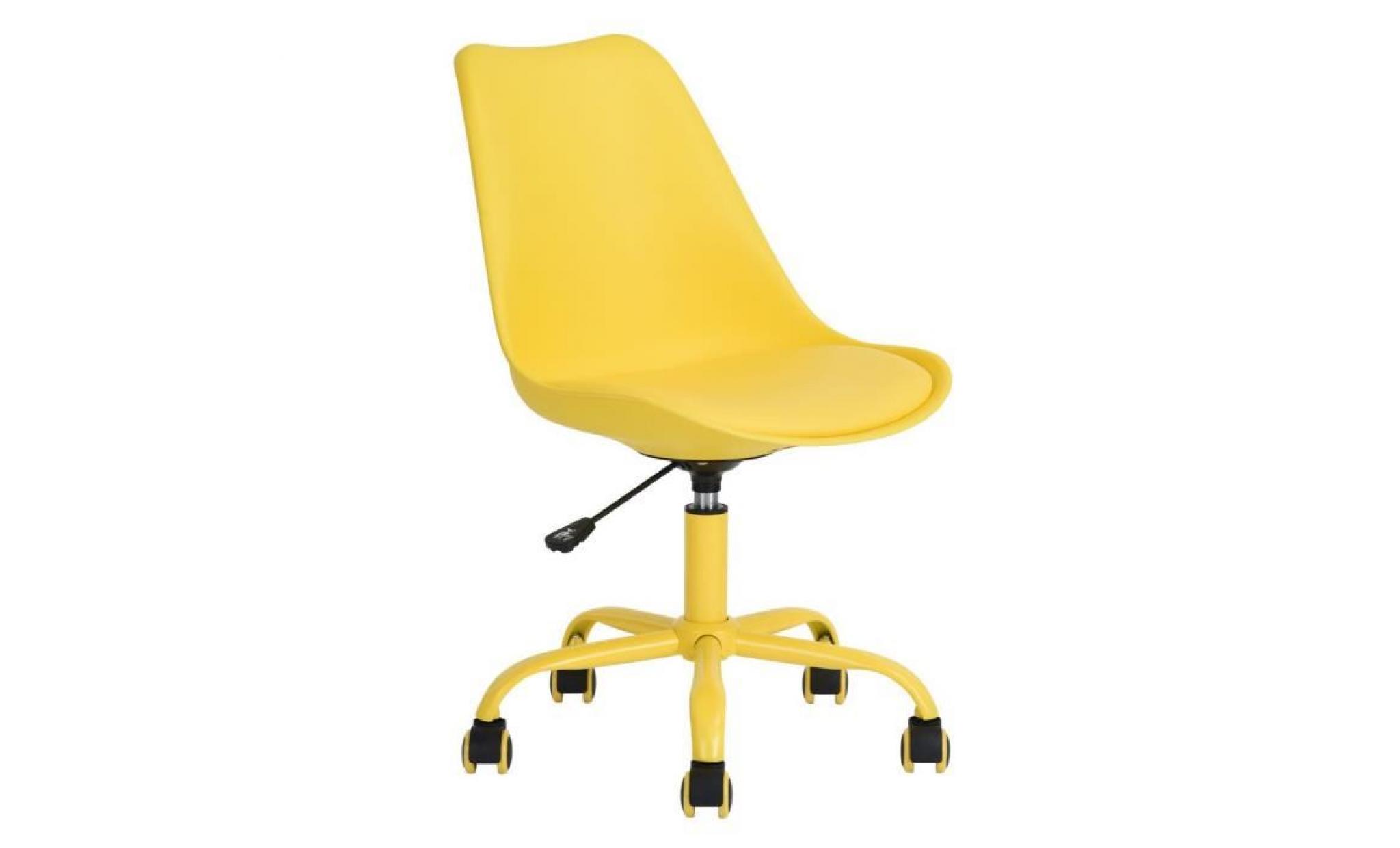 lokken   chaise de bureau jaune
