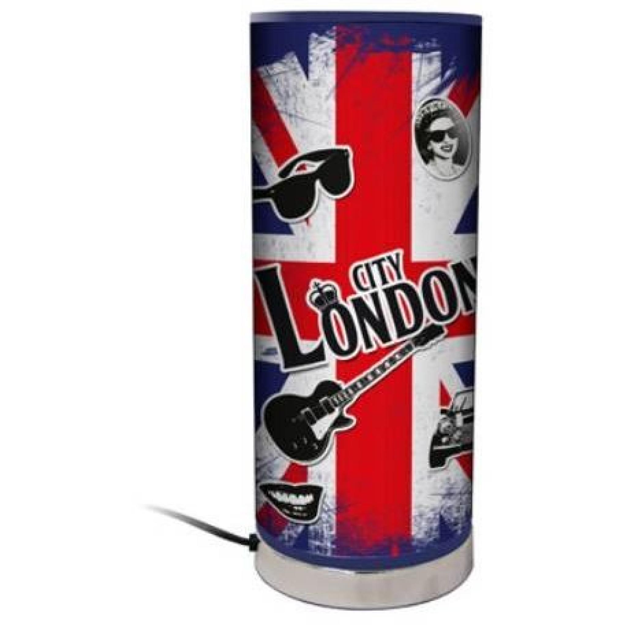 LONDRES Lampe tube drapeau UK