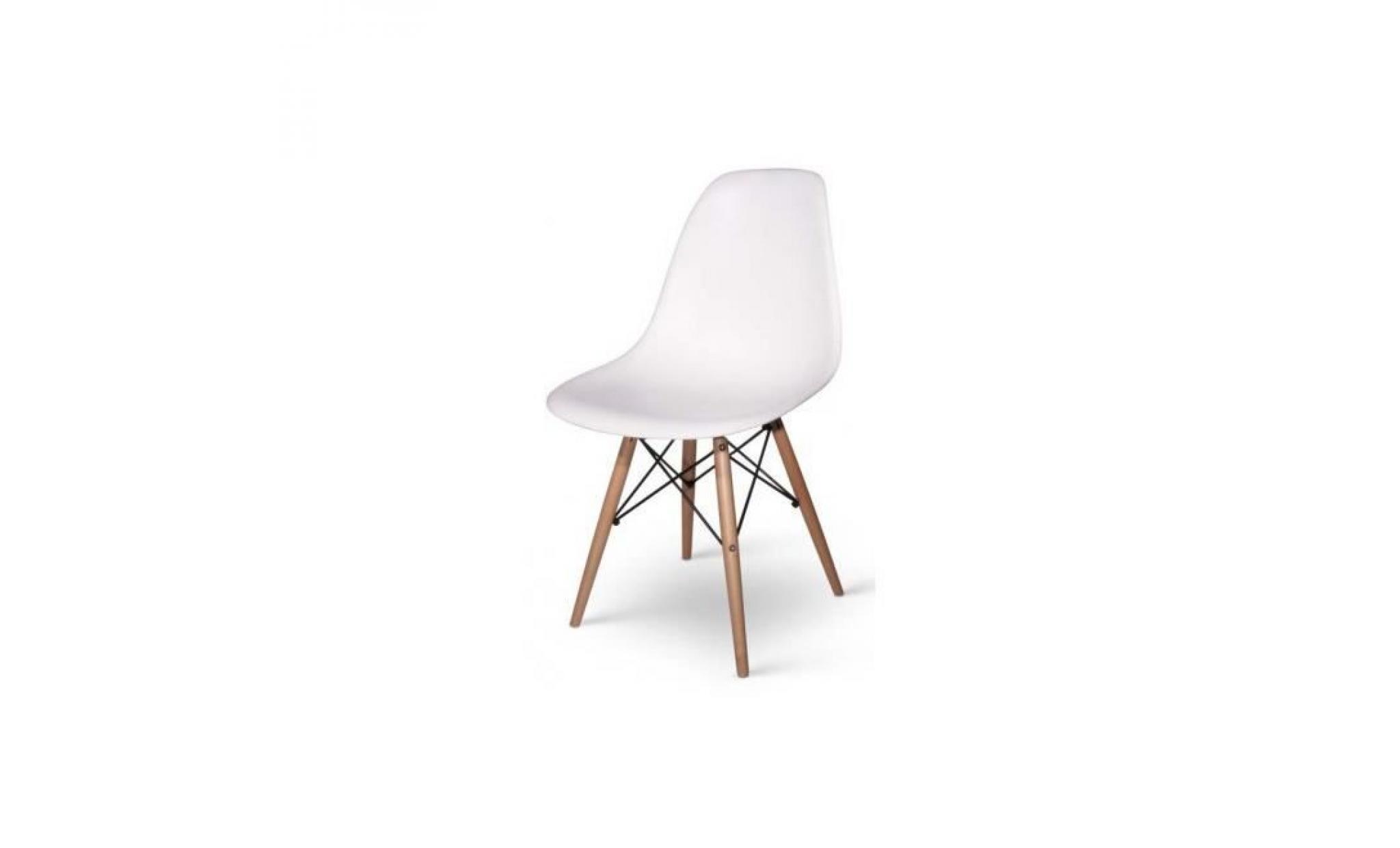 lot 4 chaises dsw blanches pas cher