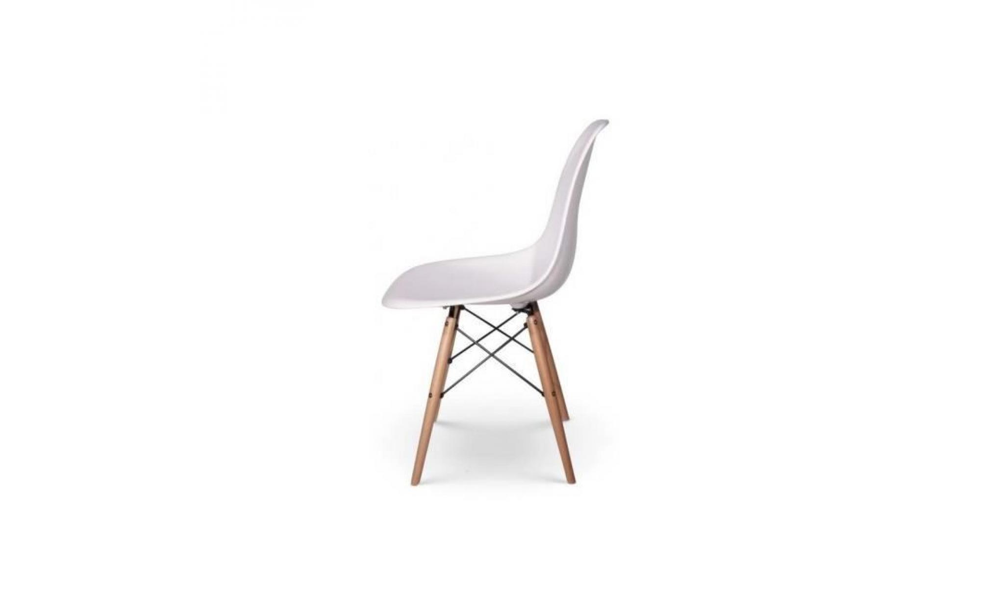lot 4 chaises dsw blanches pas cher