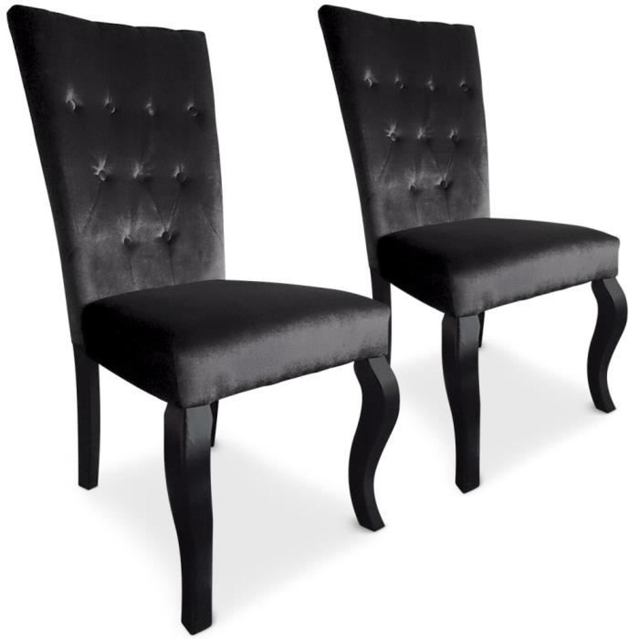 Lot de 2 chaises Beata Noir