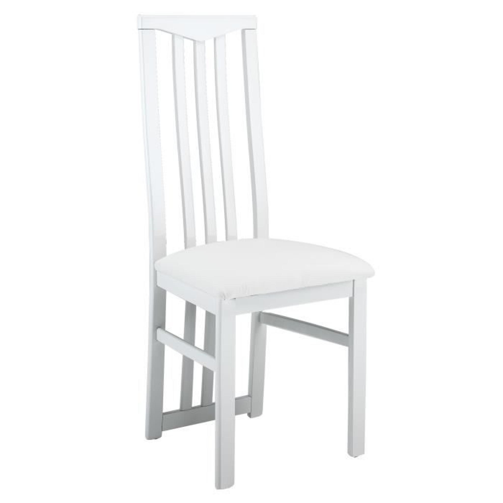 Lot de 2 chaises blanches ultra design