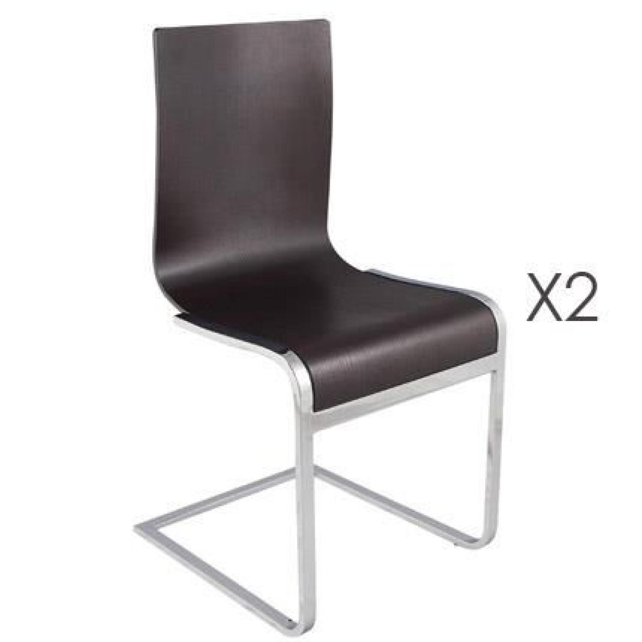 Lot de 2 chaises design 45x51x90cm SOFTY
