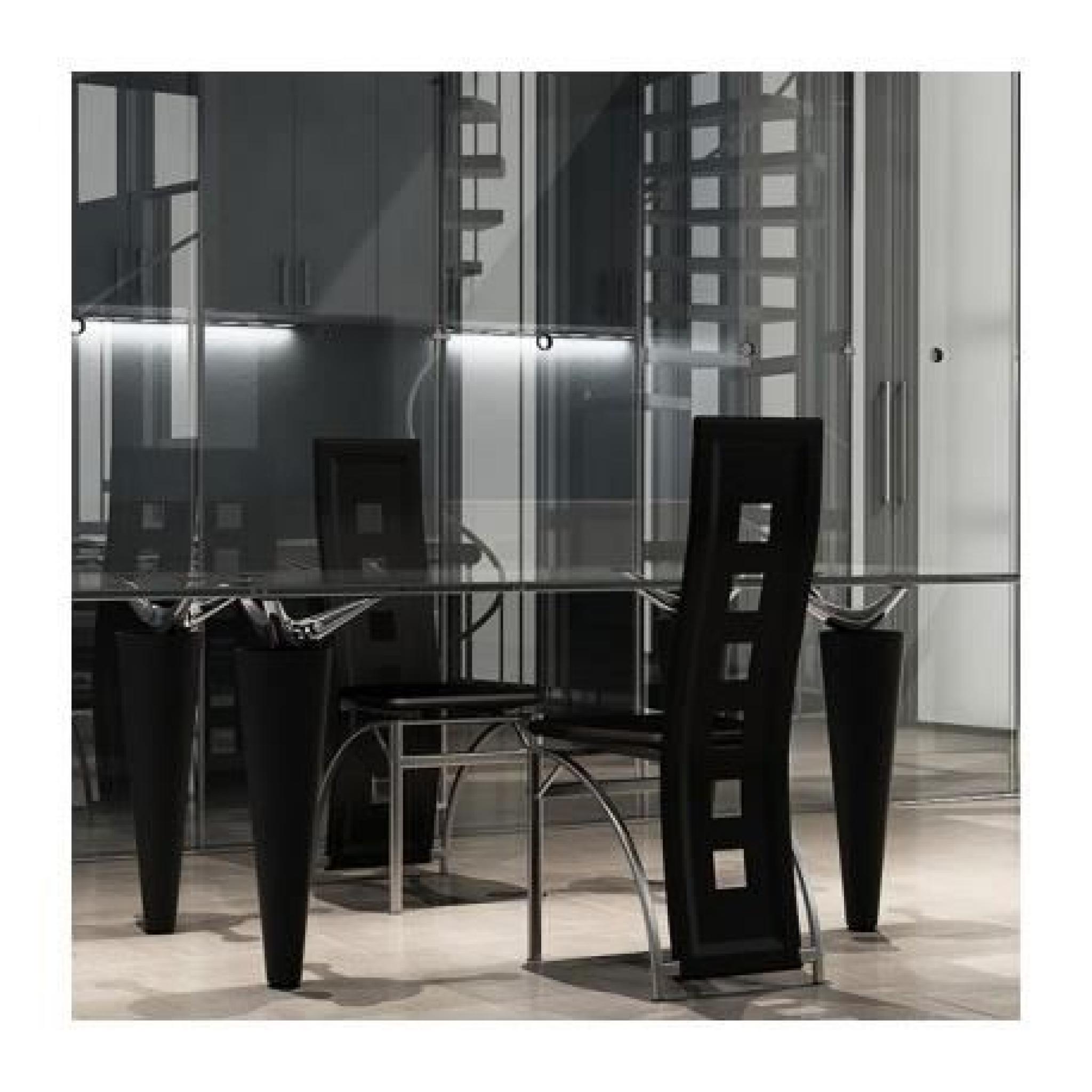 Lot de 2 chaises design Altos (Noir) Maja+