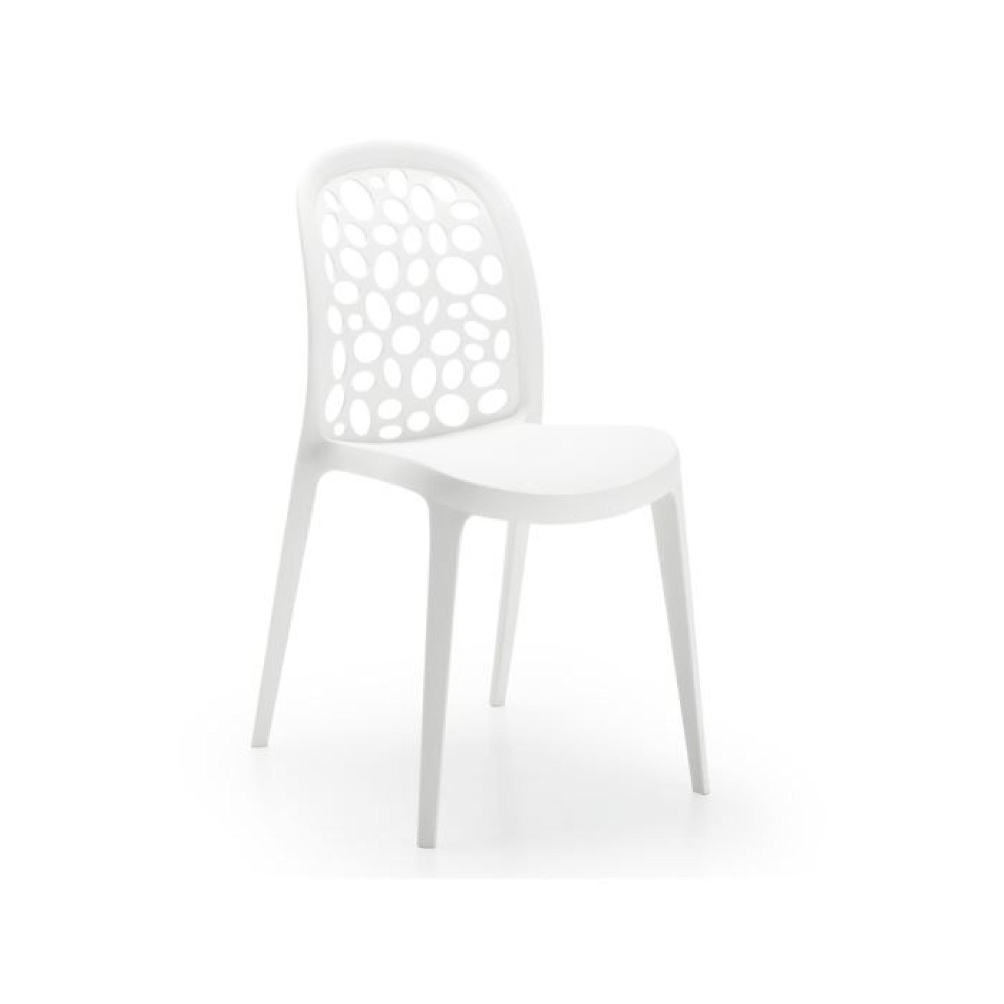 Chaise Messy, blanc