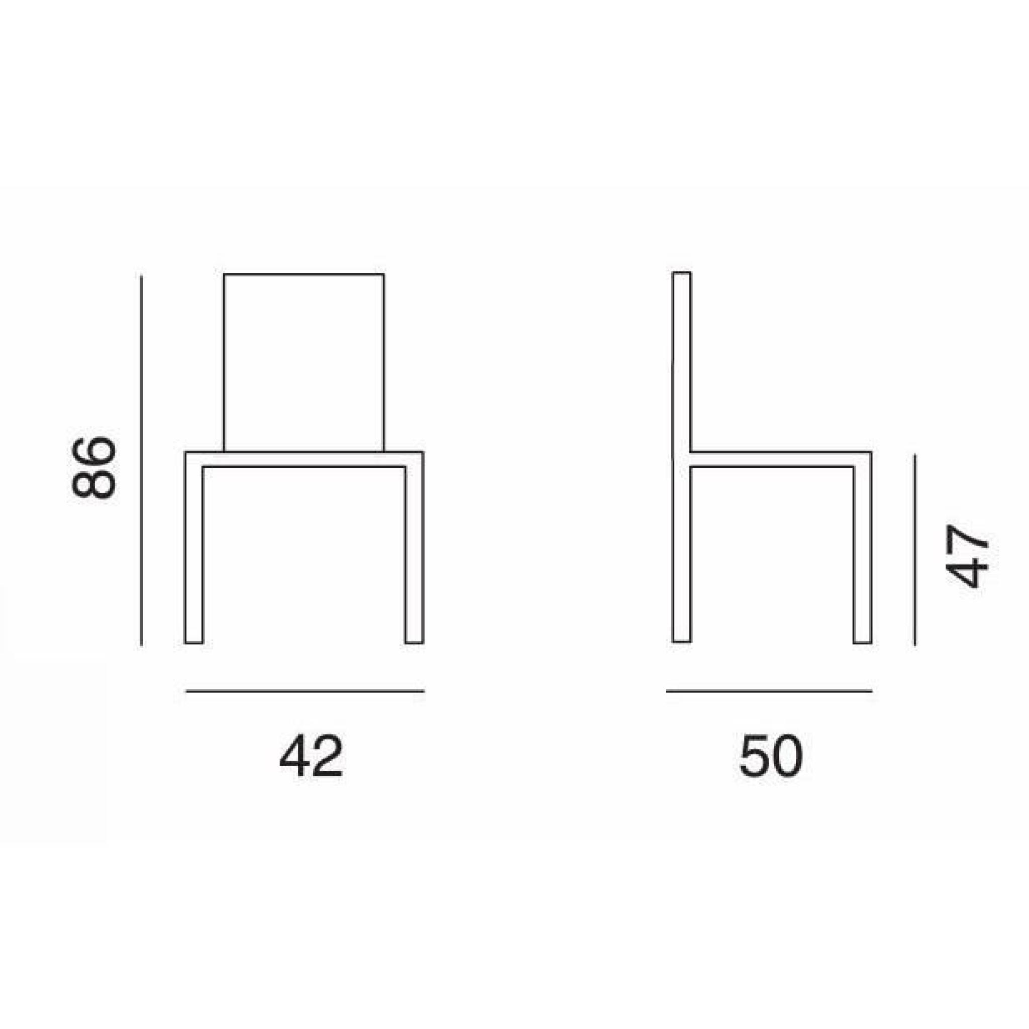 Lot de 2 chaises design DEJAVU en plexiglas transparent et blanc pas cher