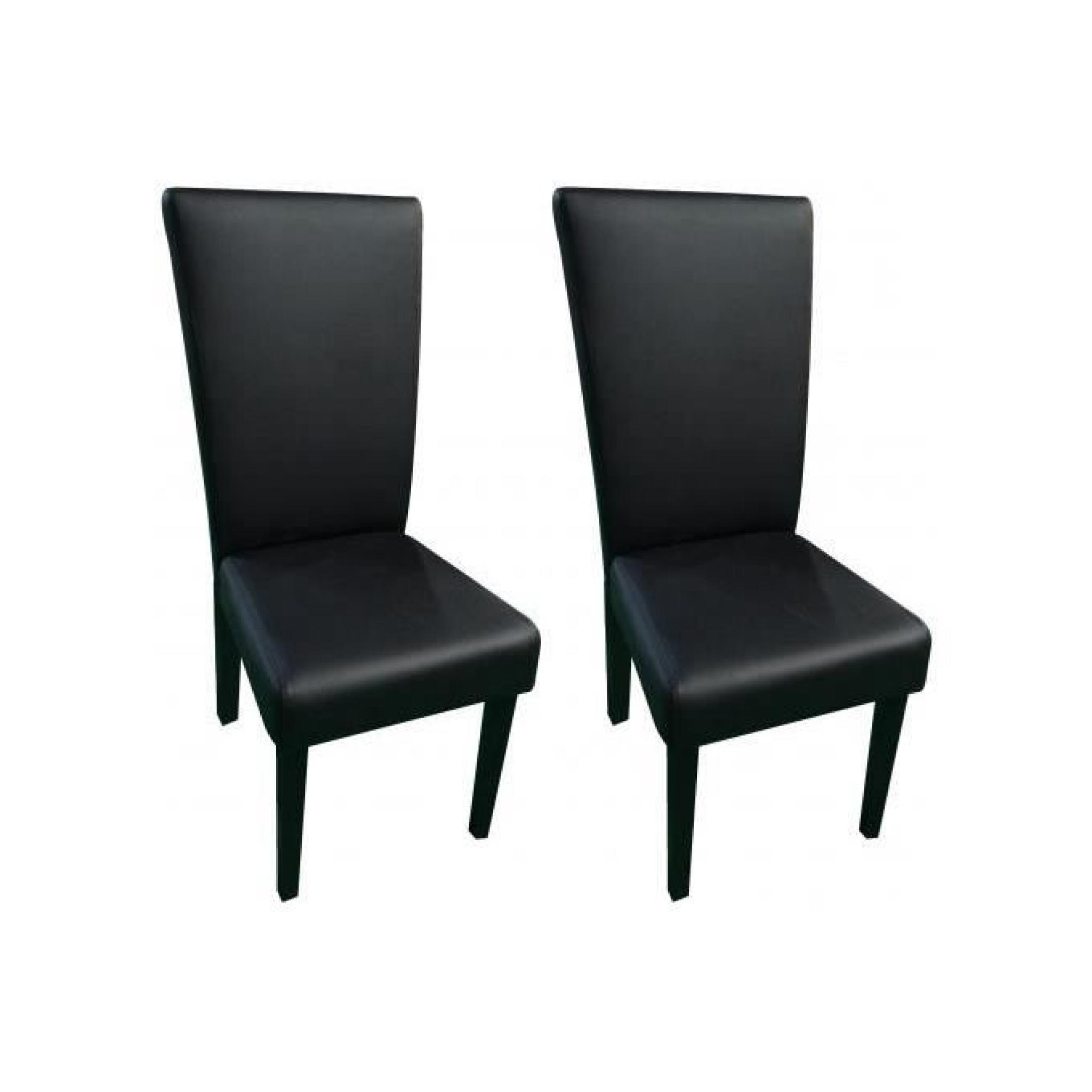 Lot de 2 chaises noires RIVOLI