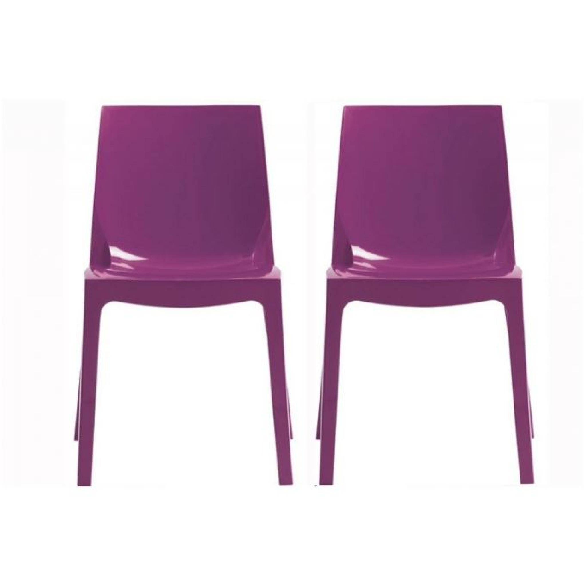 Lot de 2 chaises violette  Victory