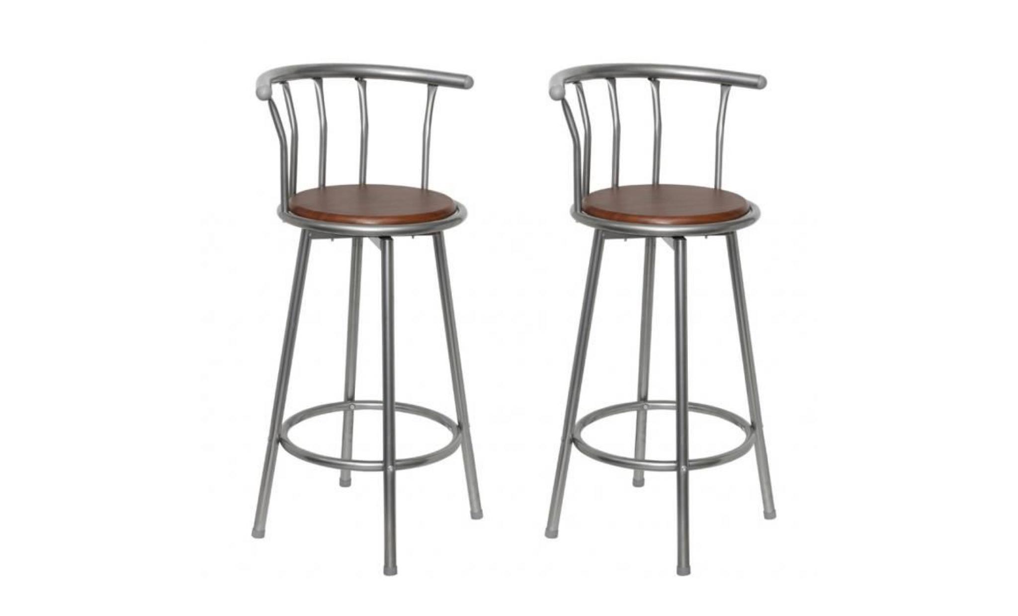 lot de 2 tabouret de bar louisiane design moderne chaise confortable durable parfait unique salon bistrot