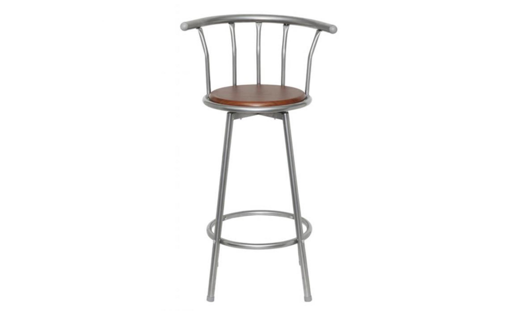 lot de 2 tabouret de bar louisiane design moderne chaise confortable durable parfait unique salon bistrot pas cher