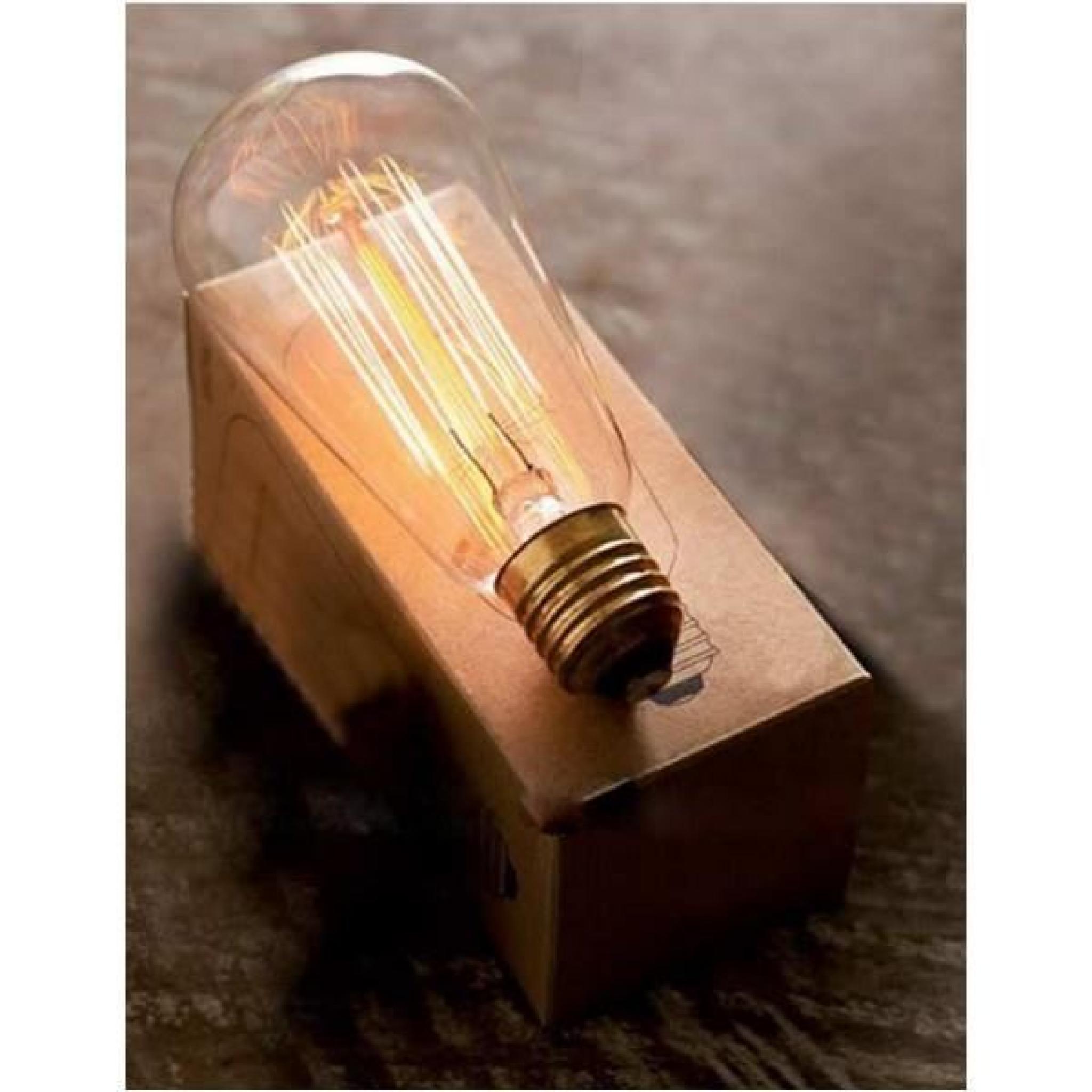 Lot de 3x Lampes vintage bulb Edison E27 ST64 pas cher
