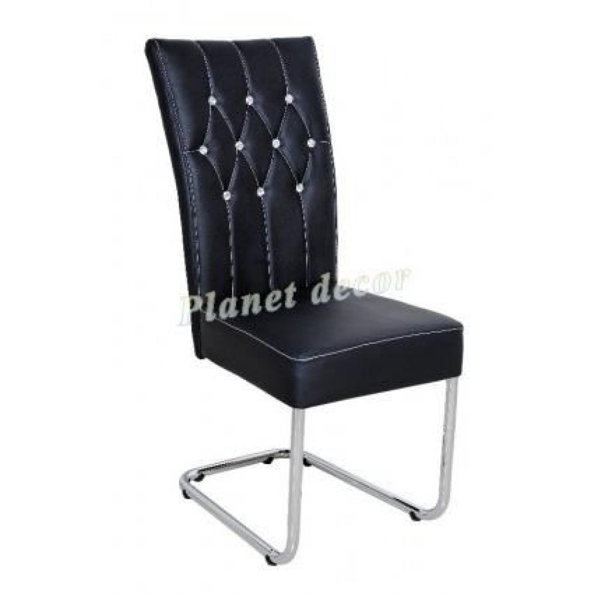 Lot de 4 chaises design coloris Noir EXCELLENT