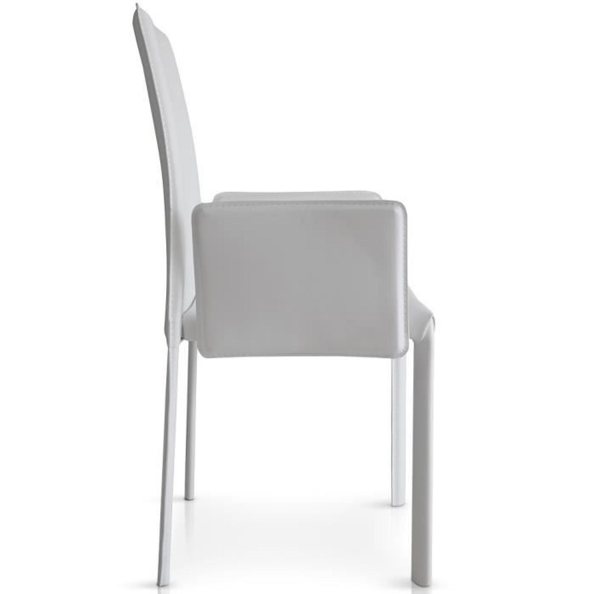 Lot de 4 chaises Supra Blanc pas cher