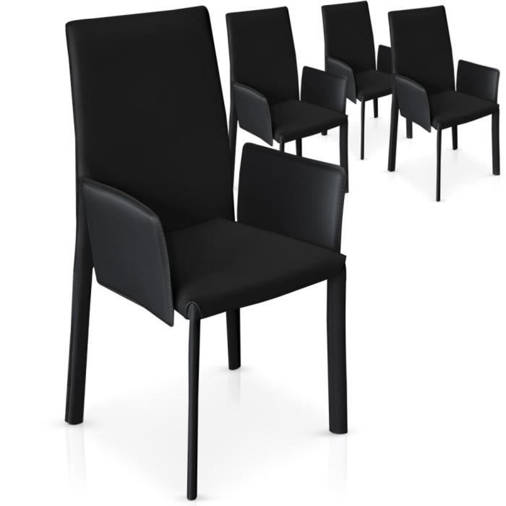Lot de 4 chaises Supra Noir
