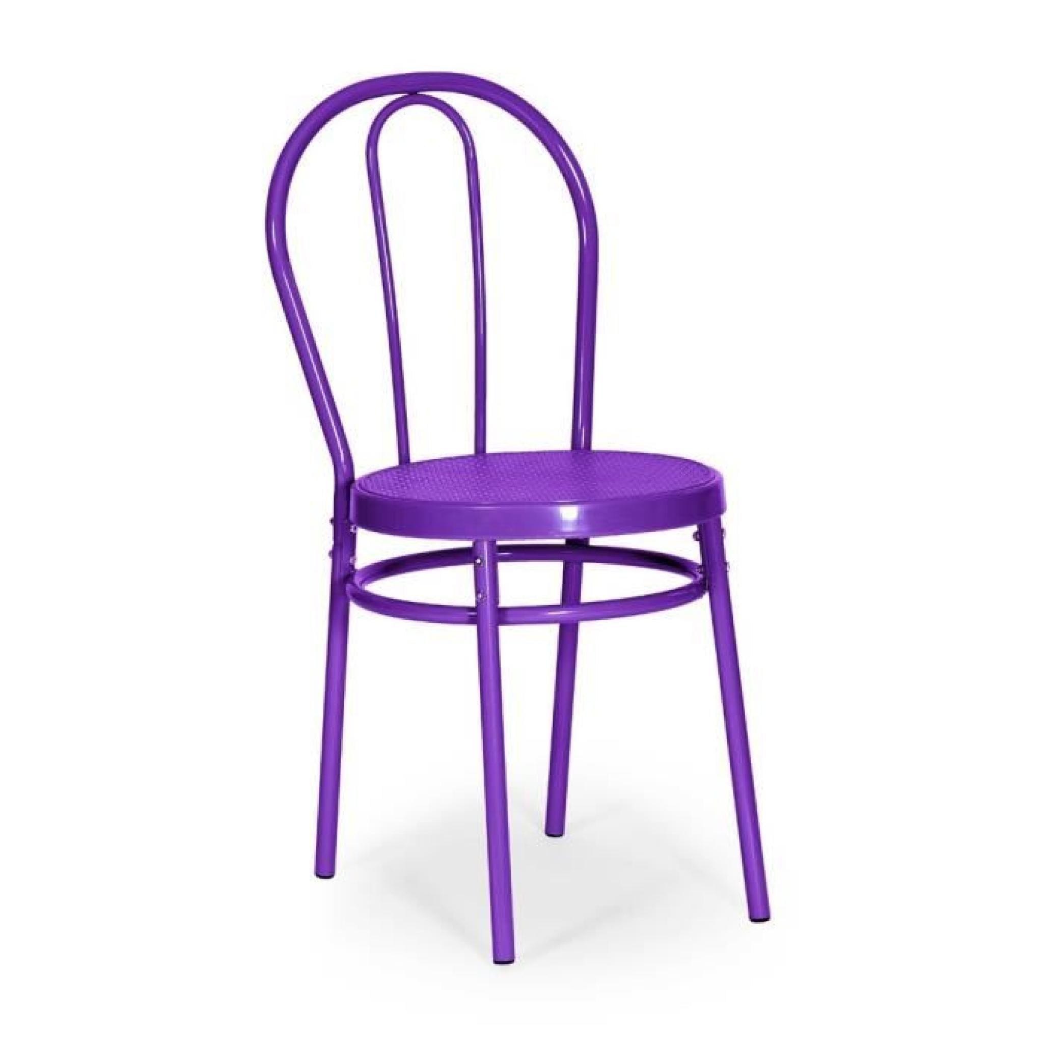 Lot de 4 chaises Tribo Violette