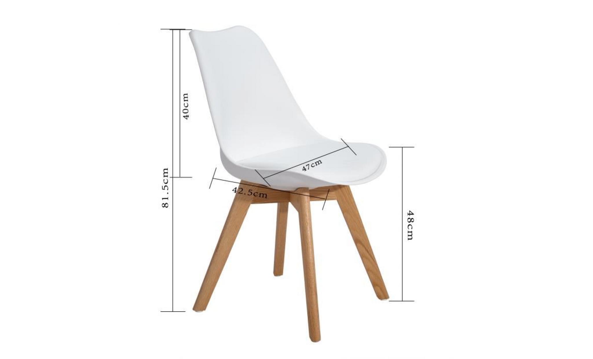 lot of 4 meubles chaises design contemporain nordique scandinave blanc  chaise pas cher