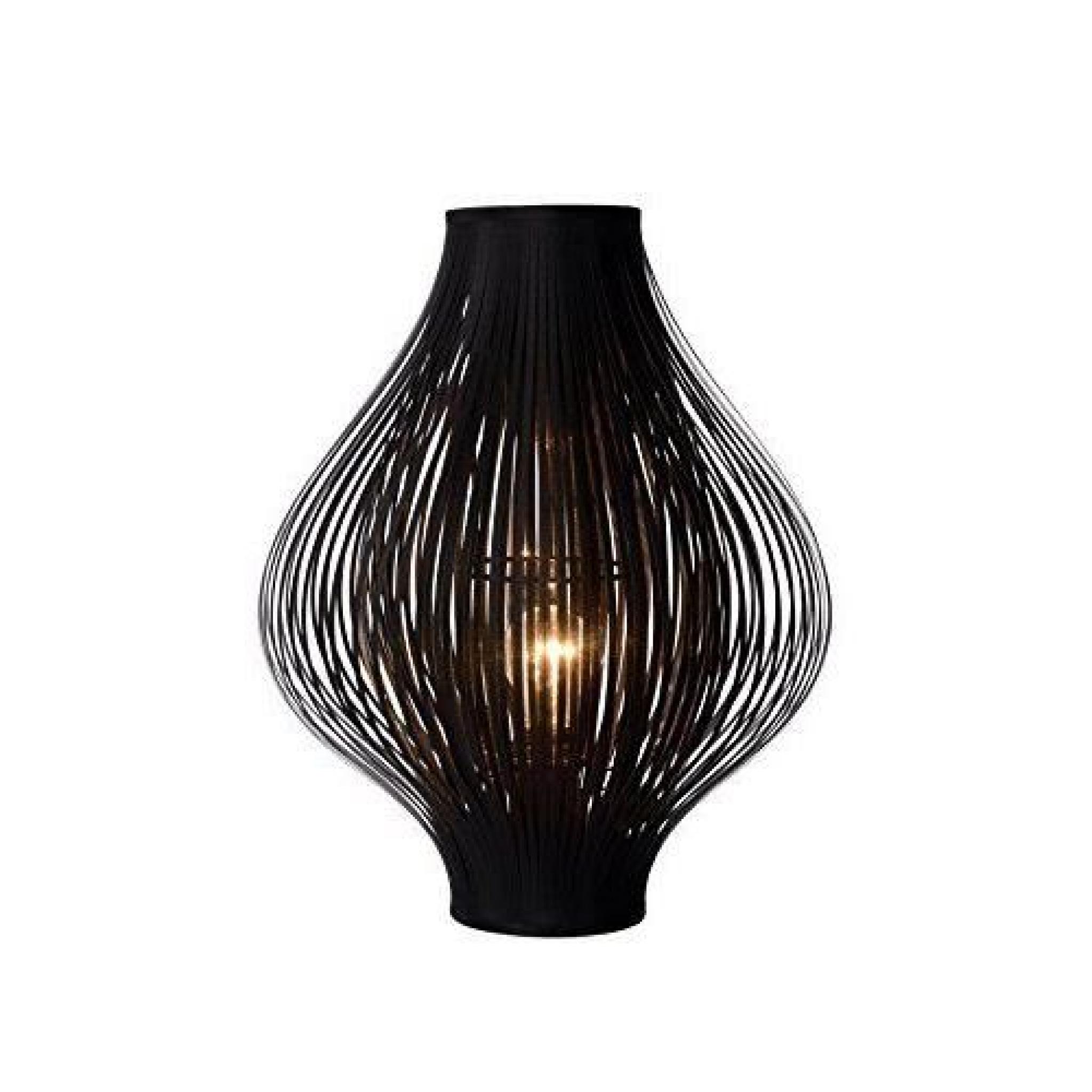 Lucide 06508/01/30 Poli Lampe de Table E27 Noir 36 x 44 cm