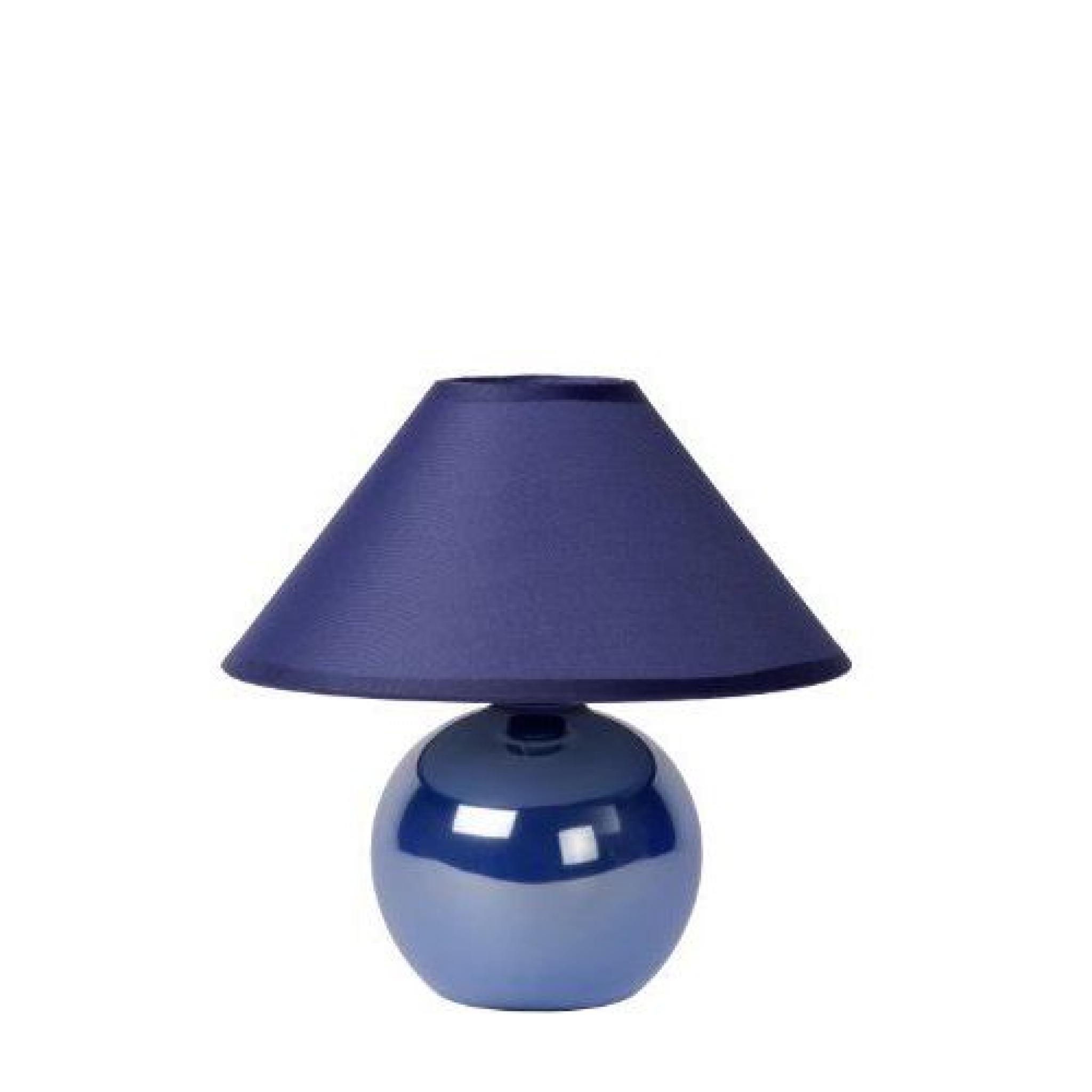 Lucide 14553/81/35 Faro Lampe de Table Bleu Cér…