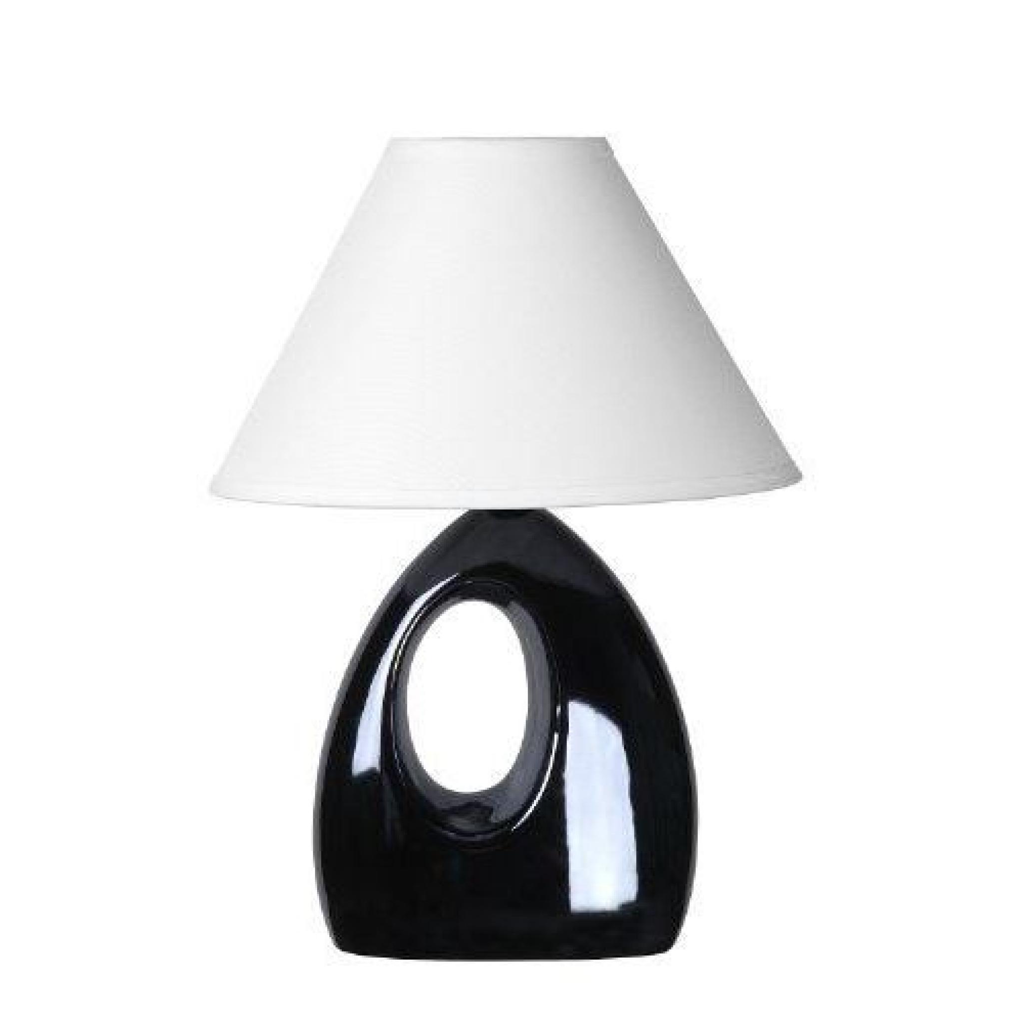 Lucide 14558/81/30 Hoal Lampe de Table Noir Cér…