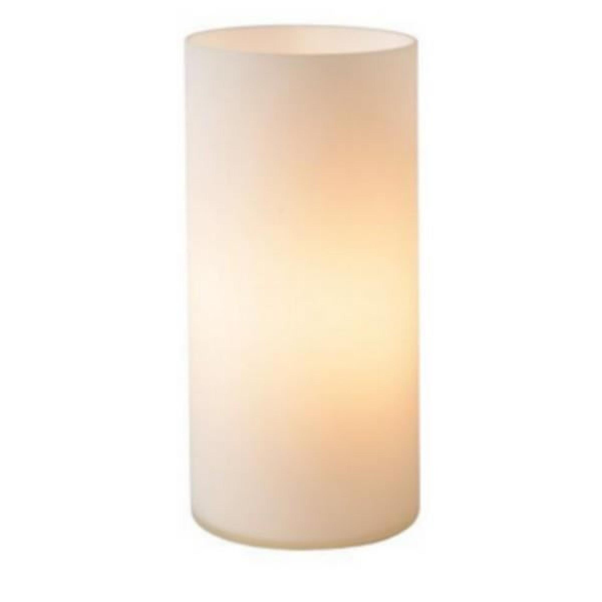 Lucide - Lampe de table Cilindro 1 H20 cm - Blanc opale