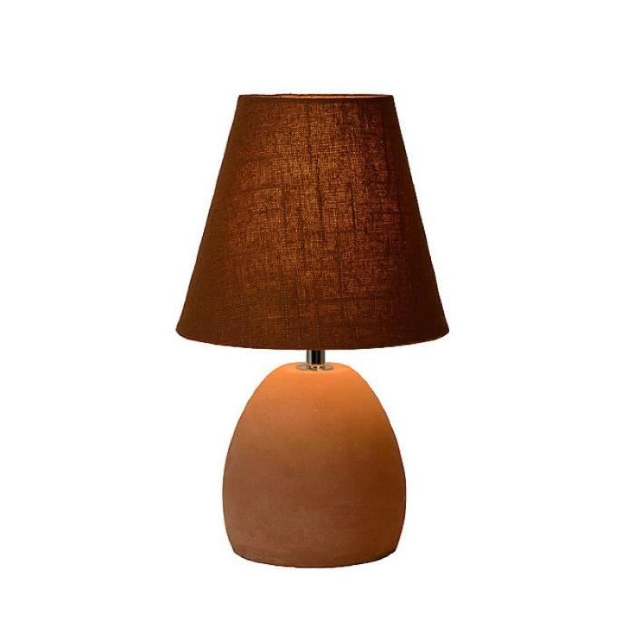 Lucide - Lampe de table Solo D18 cm - Brun