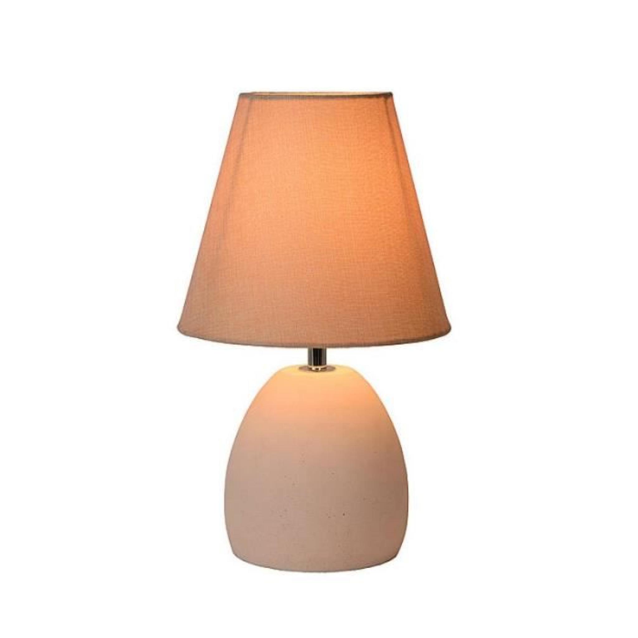 Lucide - Lampe de table Solo D18 cm - Crème