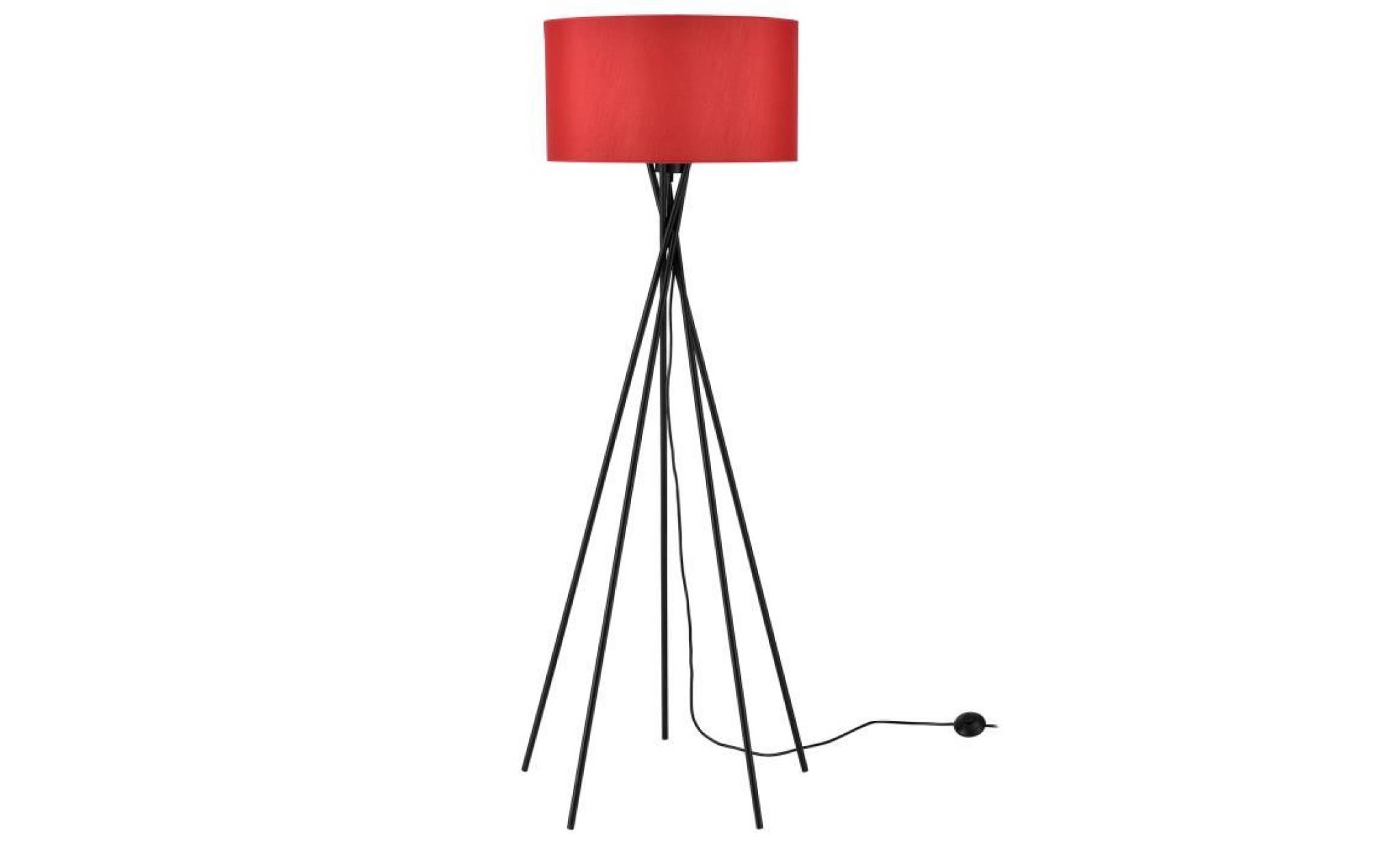 lux.pro lampadaire   red mikado   (1 x socle e27)(155 cm x Ø 48 cm) lampe sur pied lampe de plancher lampe lampe de salon pas cher