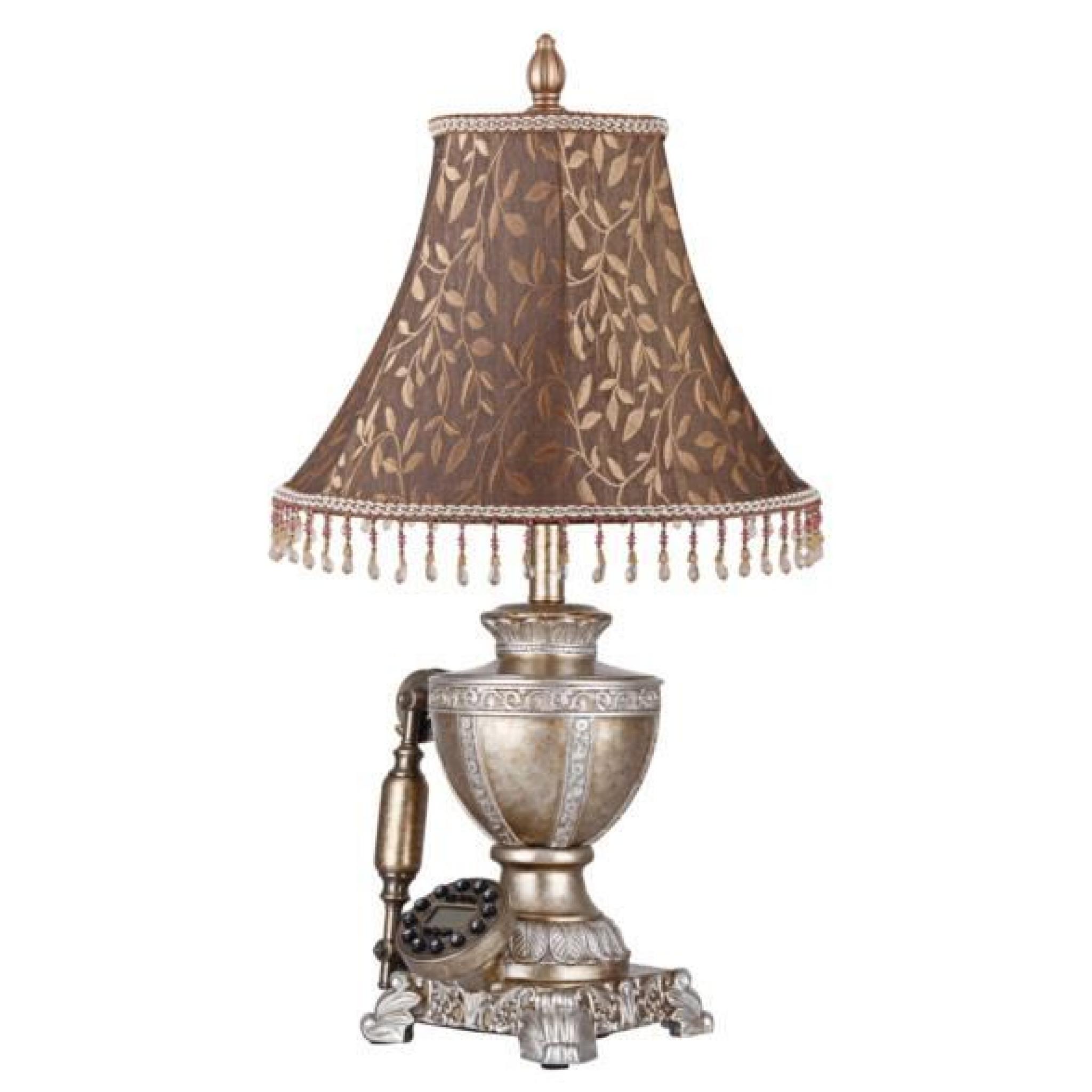 Luxueuse lampe de chevet téléphone victorien steampunk vintage chateau pas cher