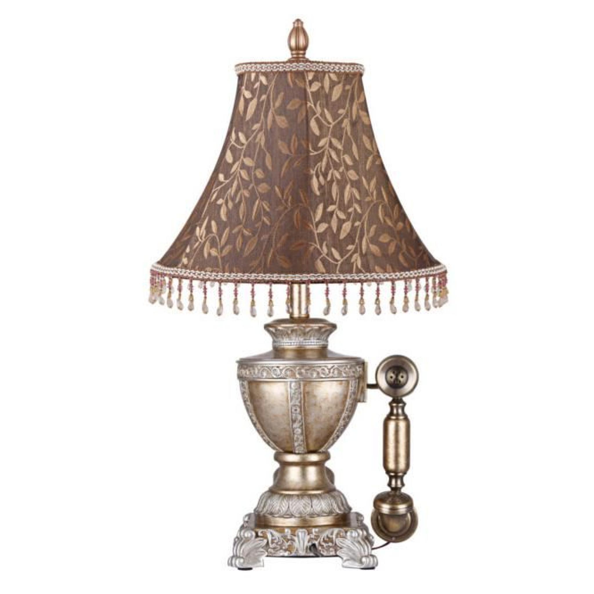 Luxueuse lampe de chevet téléphone victorien steampunk vintage chateau pas cher