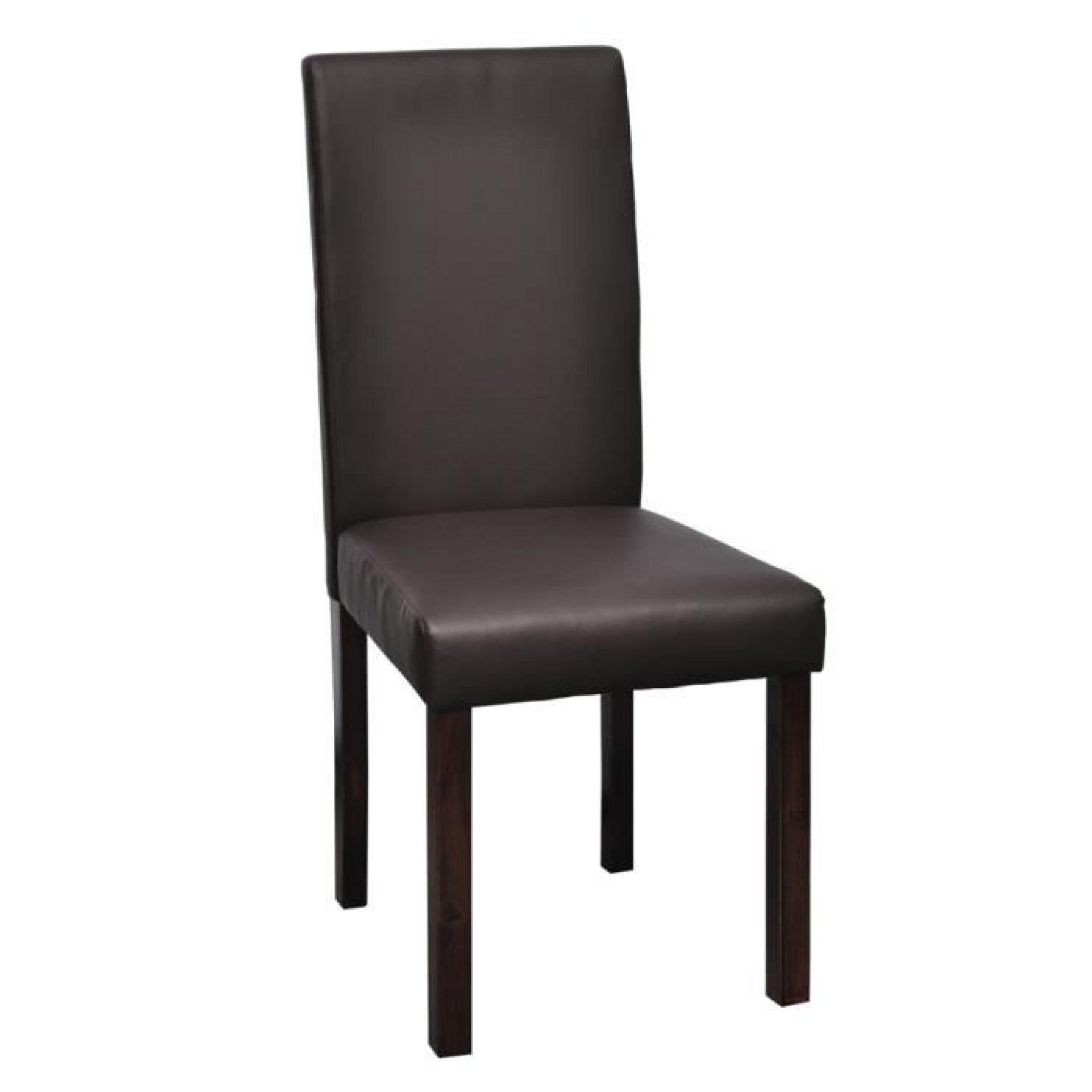 Magnifique Chaise design classique marron (lot de 2)