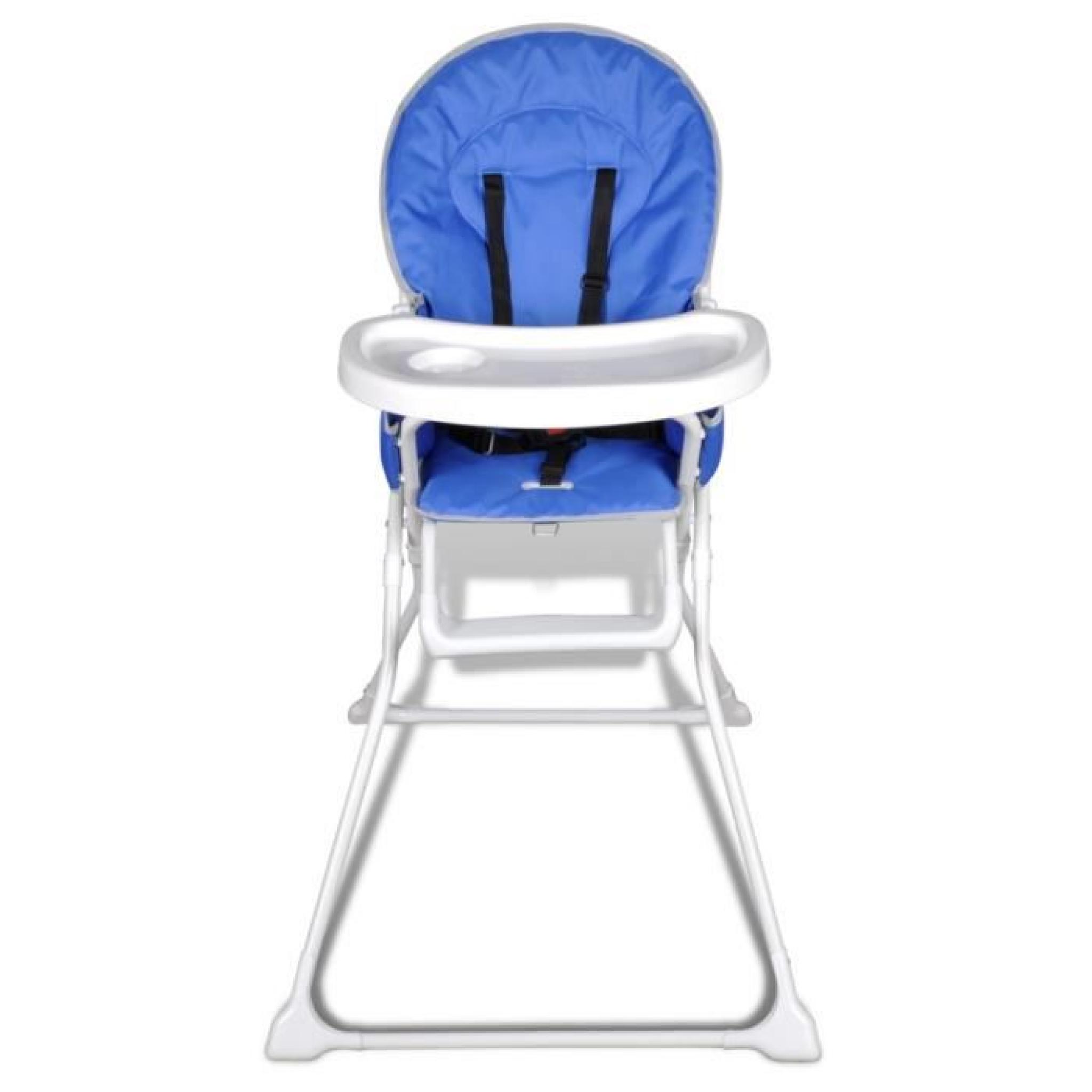 Magnifique Chaise haute de bebe bleue