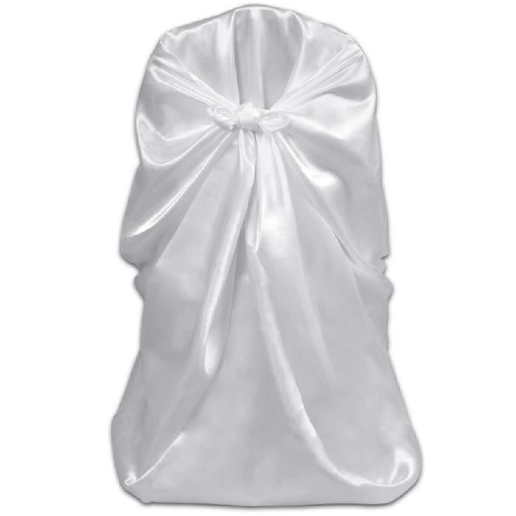 Magnifique Housse de chaise blanche pour le banquet de mariage 6 pieces