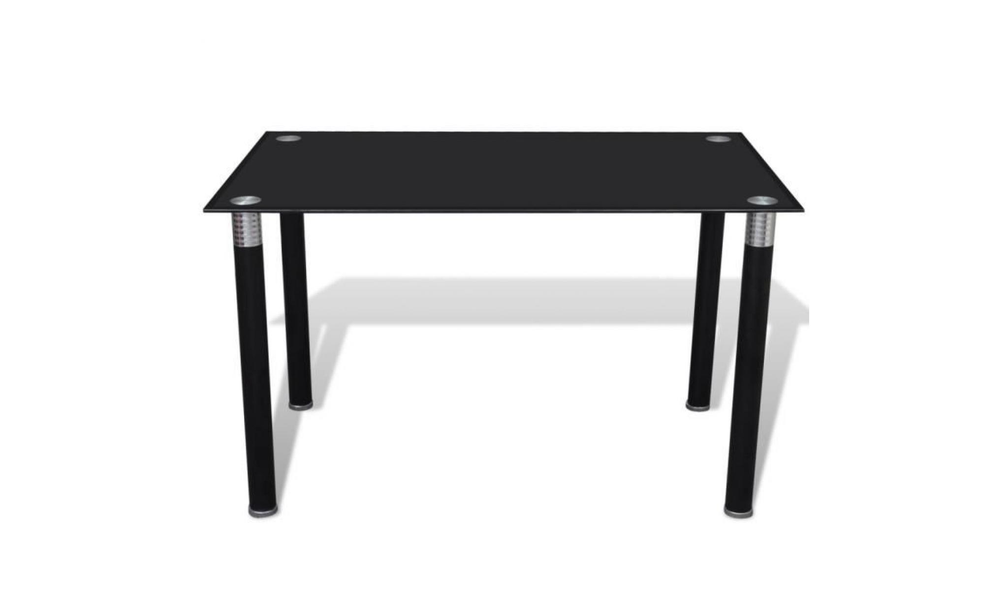Magnifique Table noire avec plateau en verre
