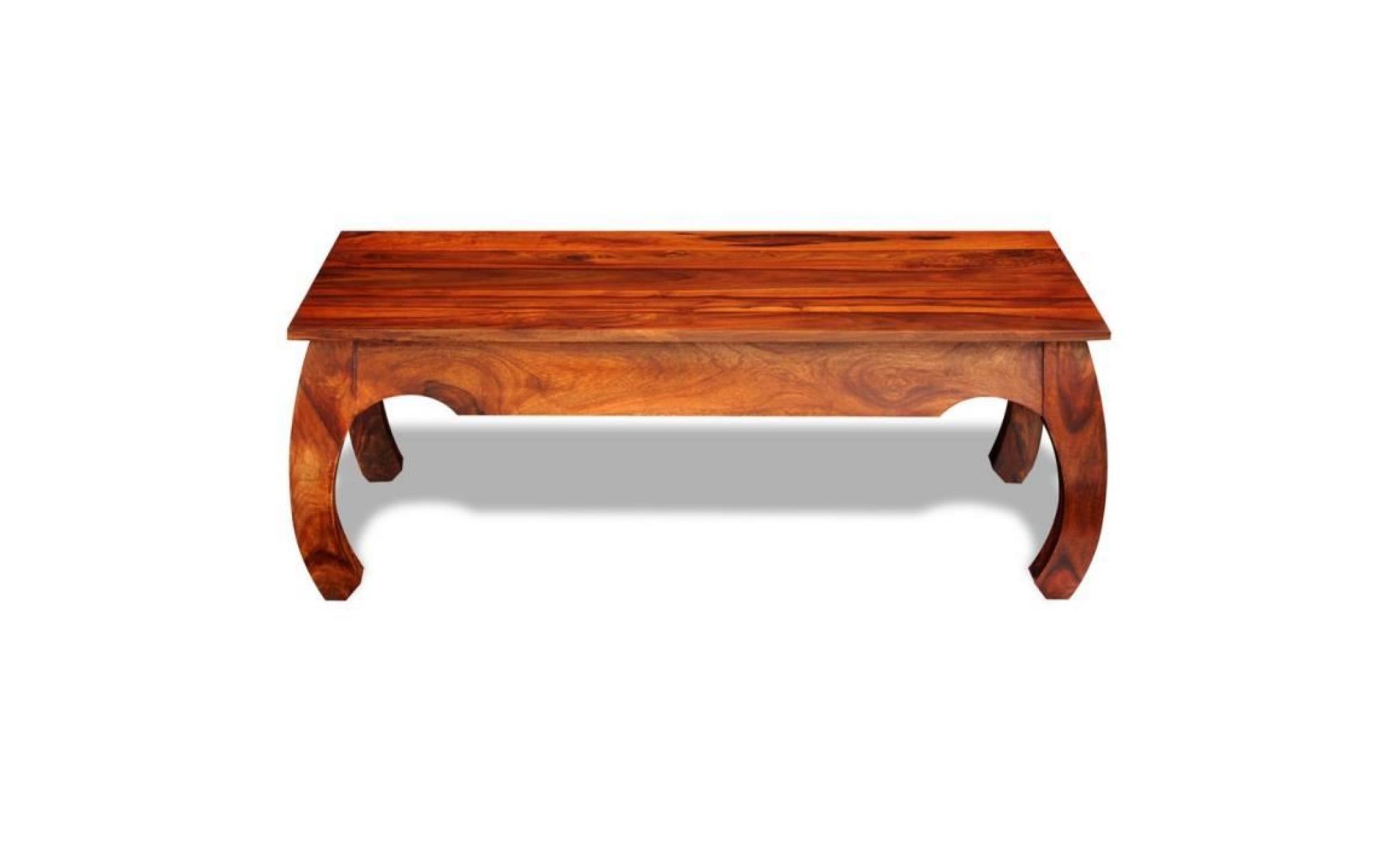 magnifique vidaxl opium table basse table d'appoint en bois massif sheesham 40cm